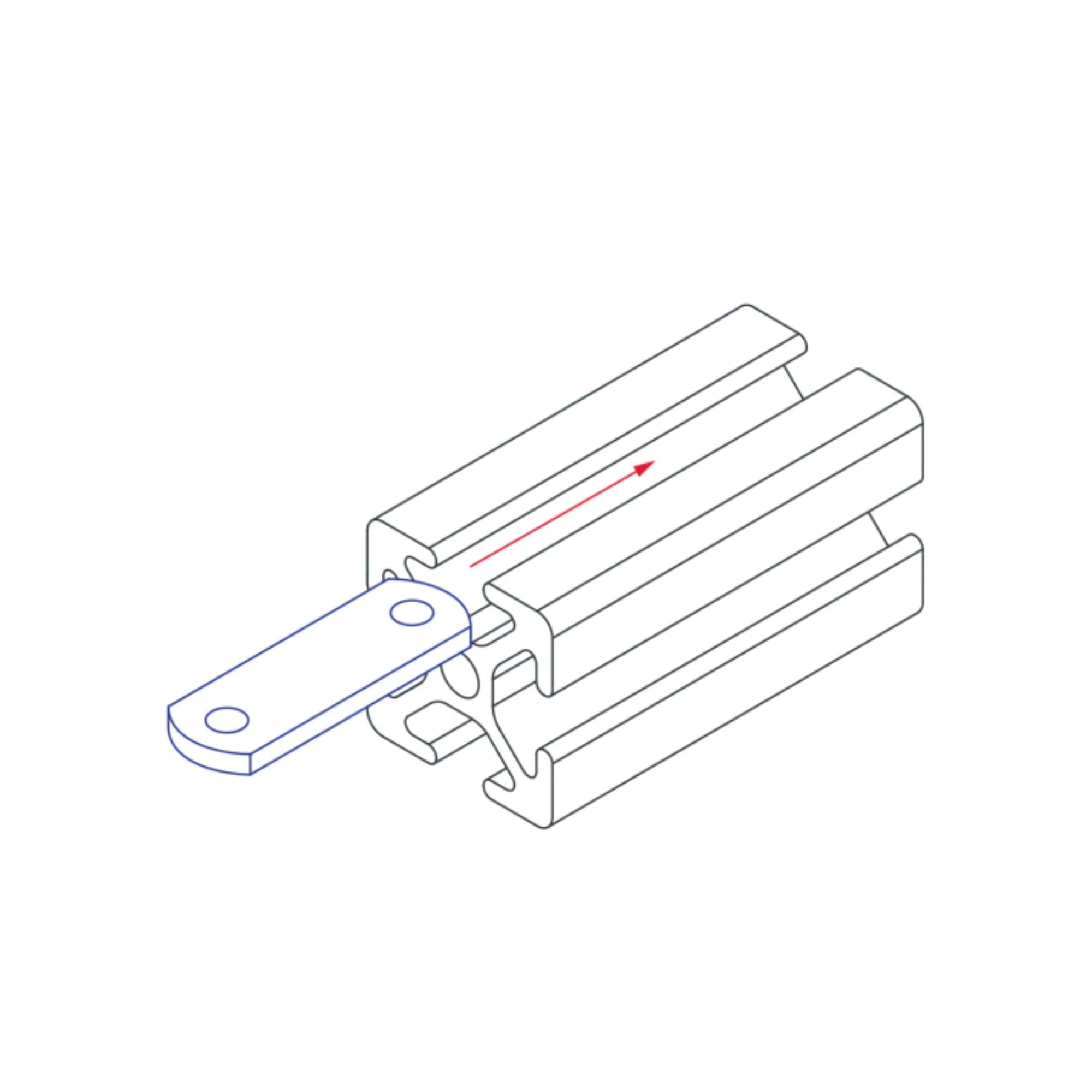 80/20 | 10 Series 1/4-20 Double Slide-in Economy T-Nut | 3280 - Image 2