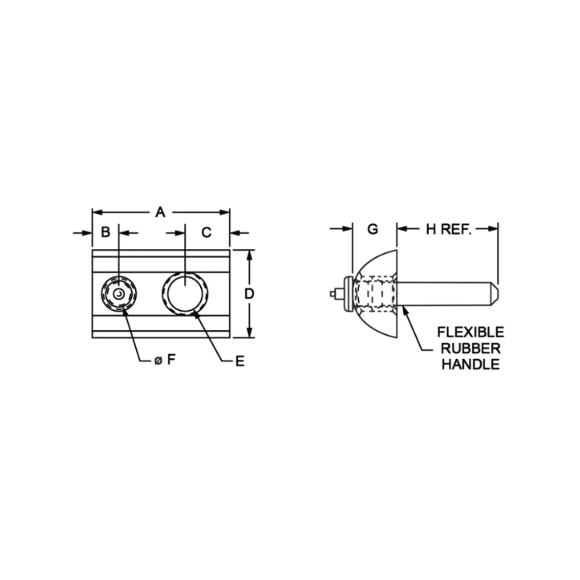 80/20 | 10 Series 1/4-20 Roll-In T-Nut with Flex Handle | 3376 - Image 4