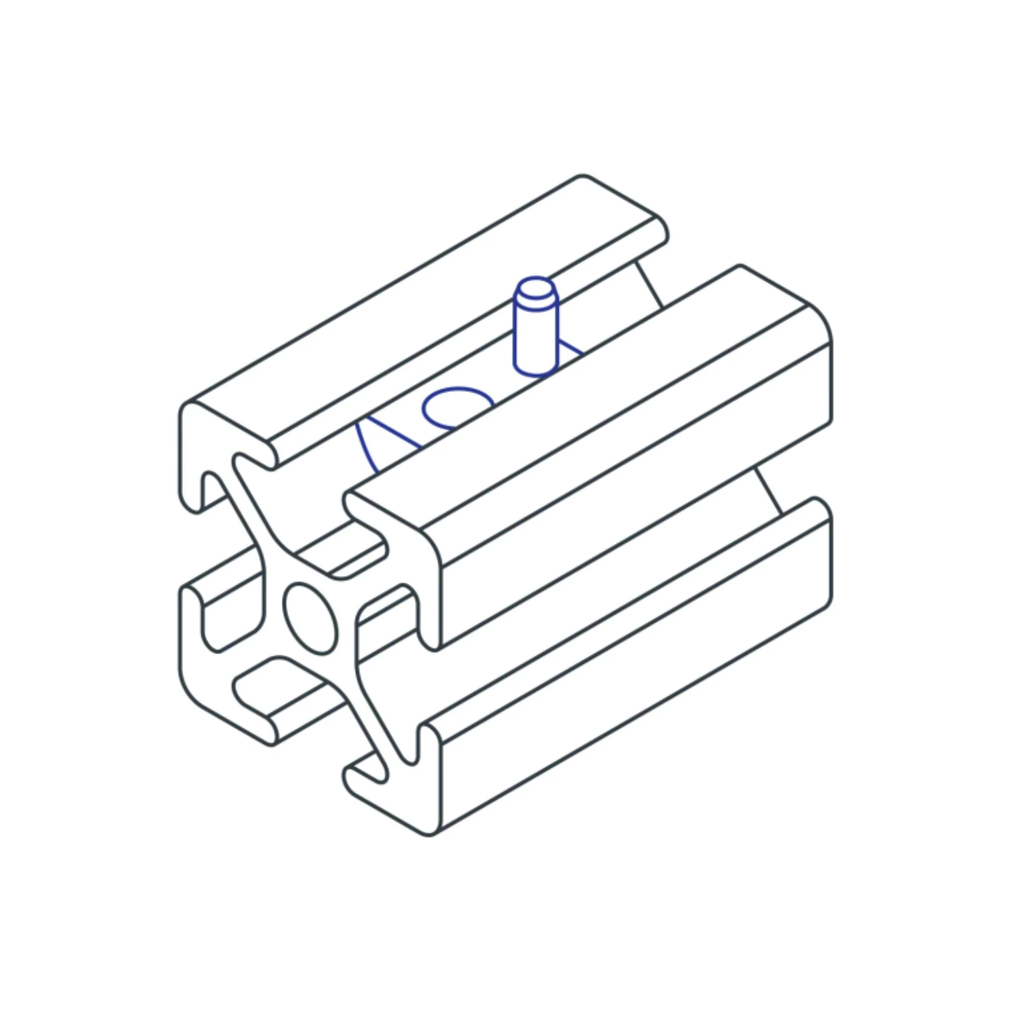 80/20 | 10 Series 1/4-20 Roll-In T-Nut with Flex Handle | 3624 - Image 3