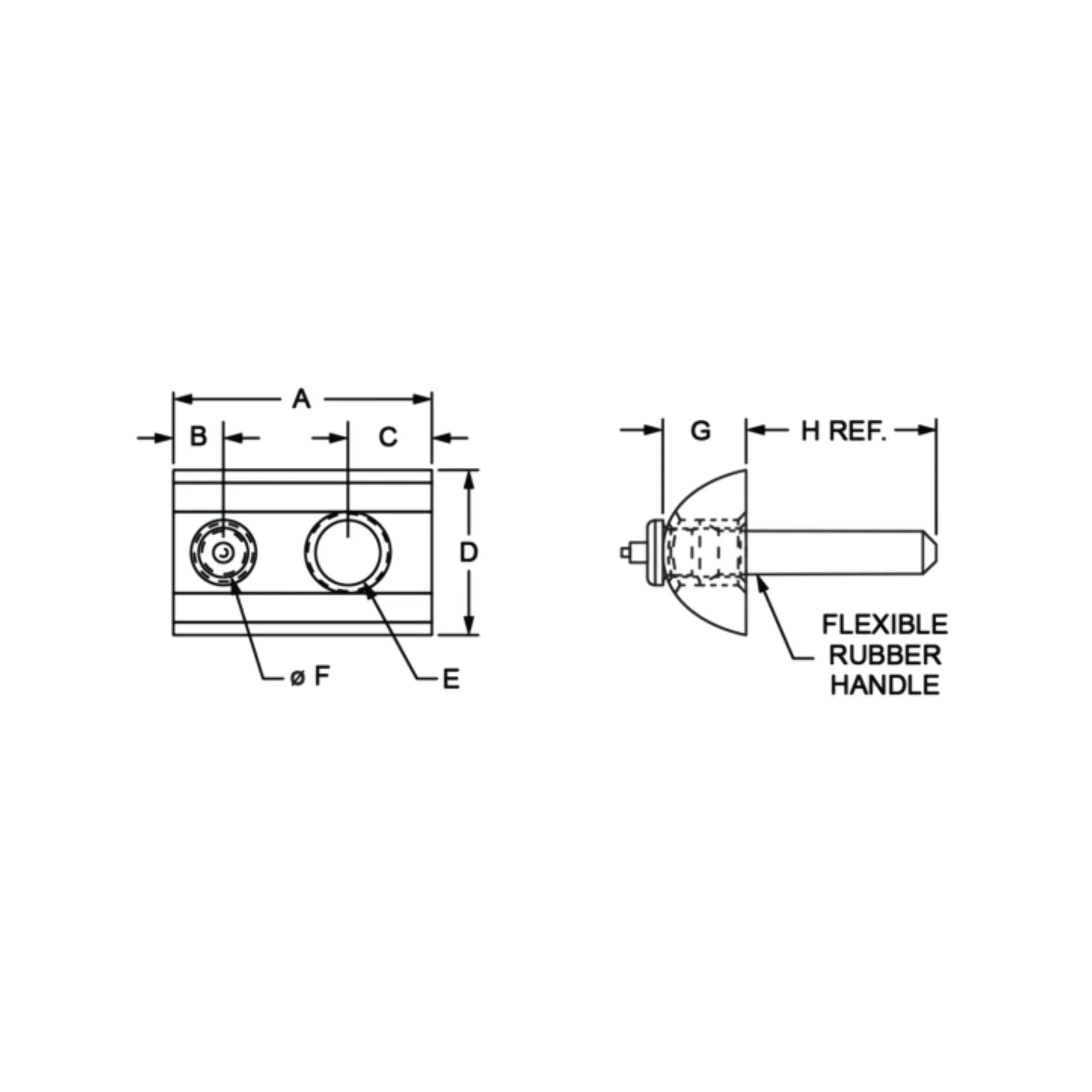 80/20 | 10 Series 1/4-20 Roll-In T-Nut with Flex Handle | 3624 - Image 4