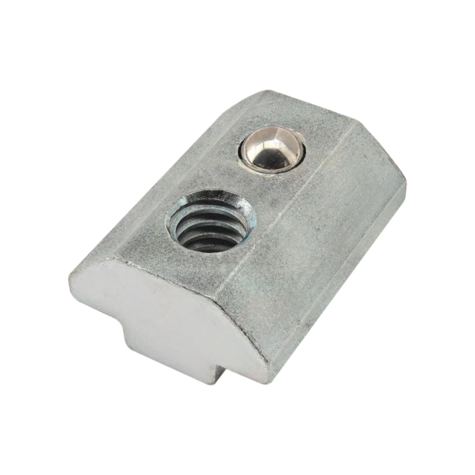 80/20 | 15 & 40 Series 1/4-20 Self-Aligning Slide-in T-Nut with Ball Spring | 13054