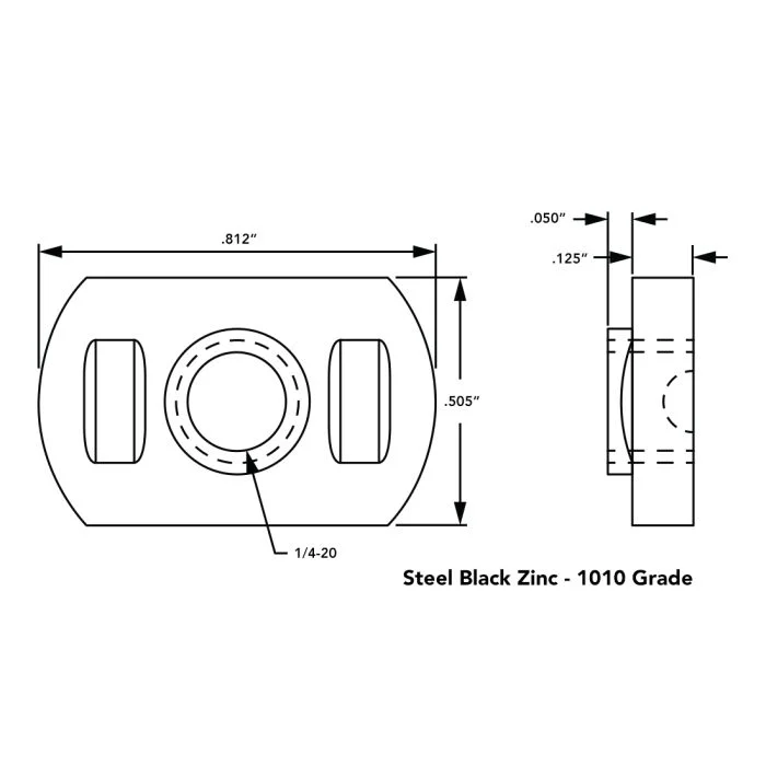 80/20 | 15 Series 1/4-20 Slide-in Economy T-Nut - Centered Thread | 3286 - Image 2