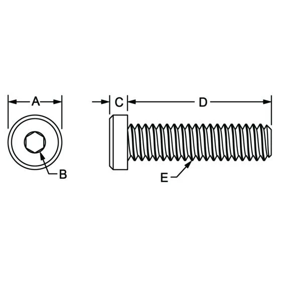 80/20 | 10 & 15 Series 1/4-20 x 1.00 in Low Head Socket Cap Screw (LHSCS) | 3017 - Image 2