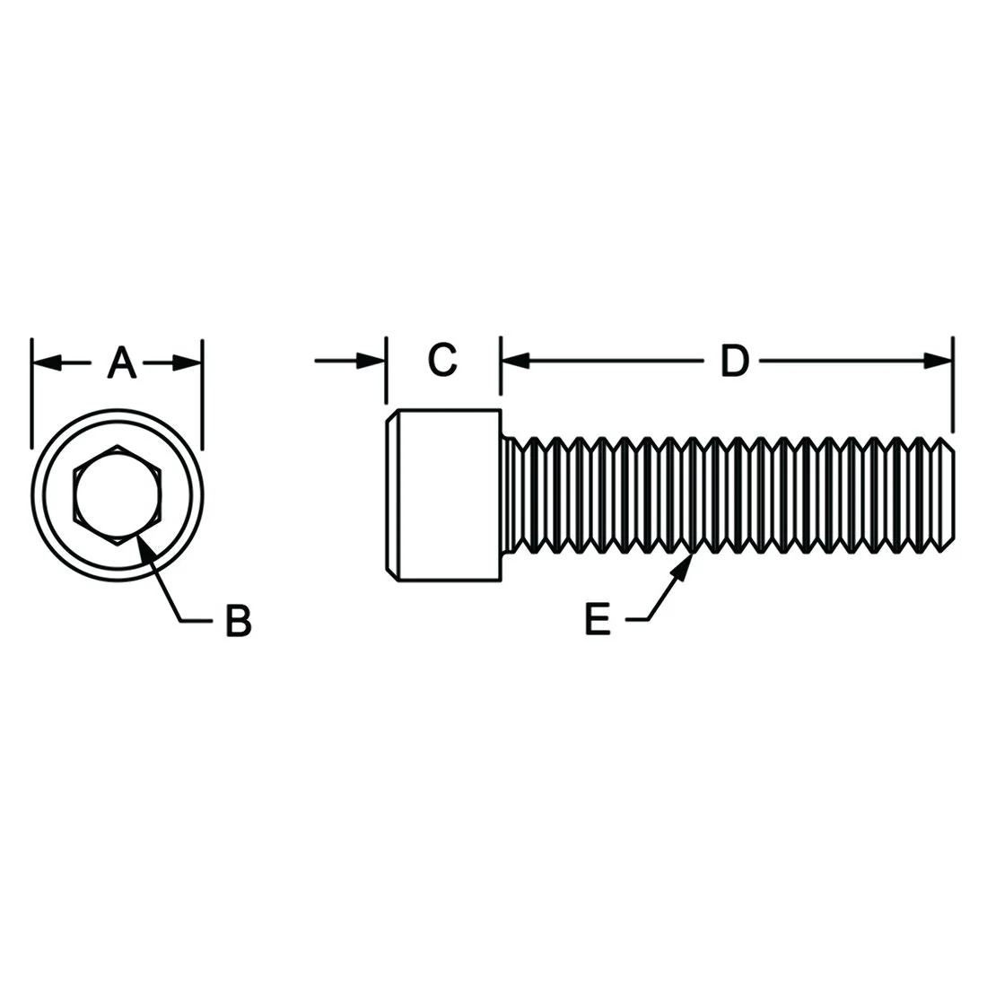 80/20 | 10 & 15 Series 1/4-20 x 1.250 in Socket Head Cap Screw (SHCS) | 3072 - Image 2