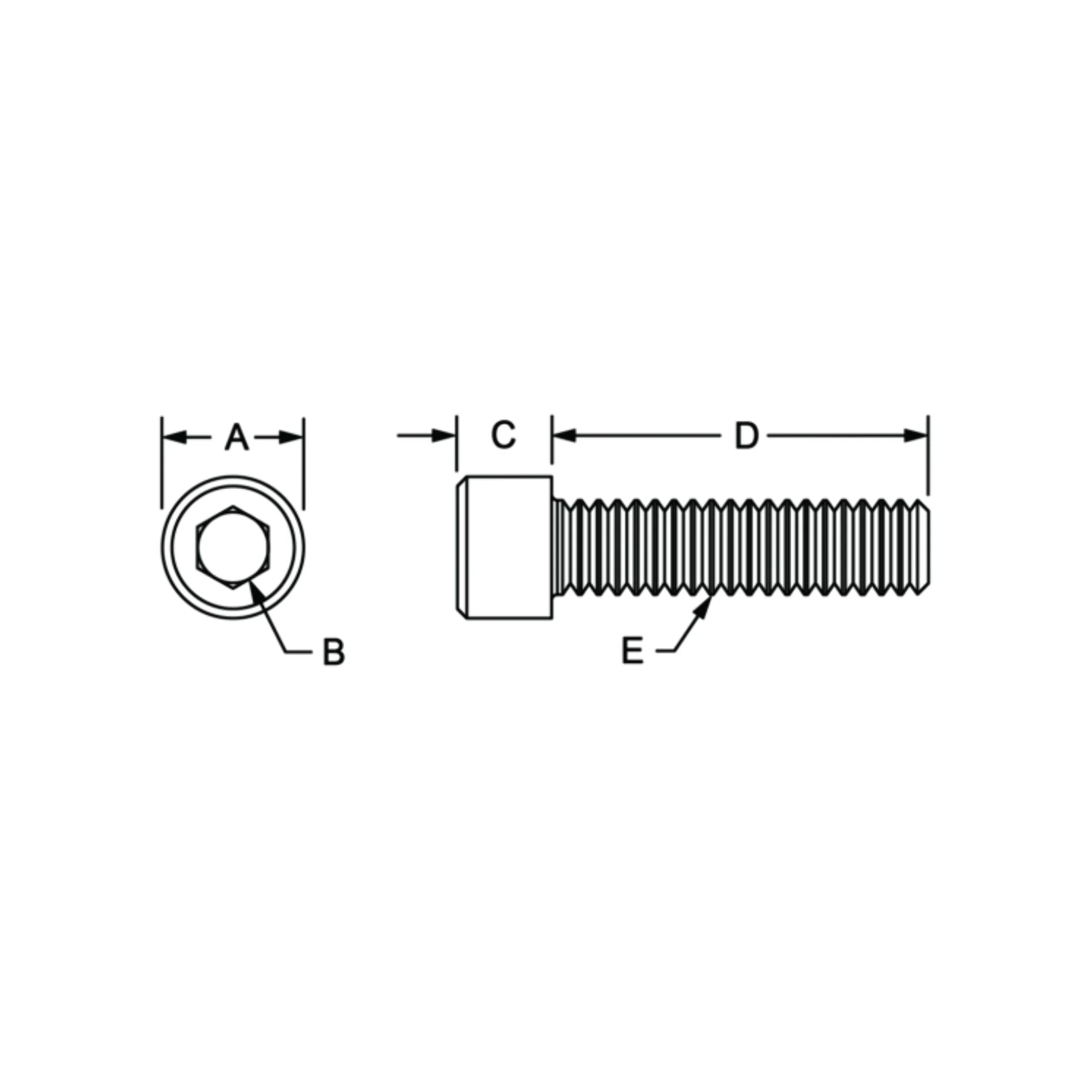 80/20 | 10 Series 1/4-20 x .375 in Socket Head Cap Screw (SHCS) | 3058 - Image 2