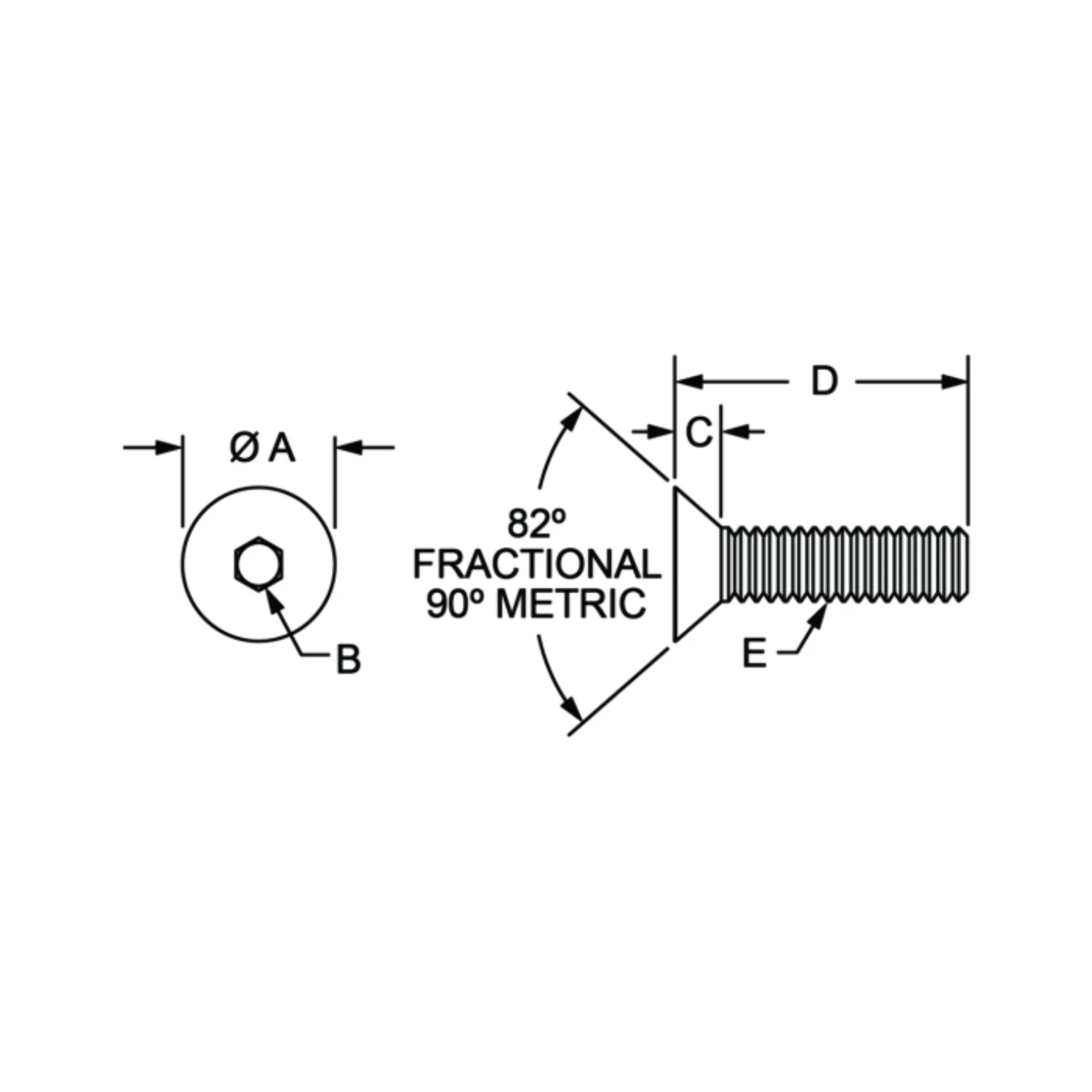 80/20 | 10 & 15 Series 1/4-20 x .500 in Flat Head Socket Cap Screw (FHSCS) | 3400 - Image 2