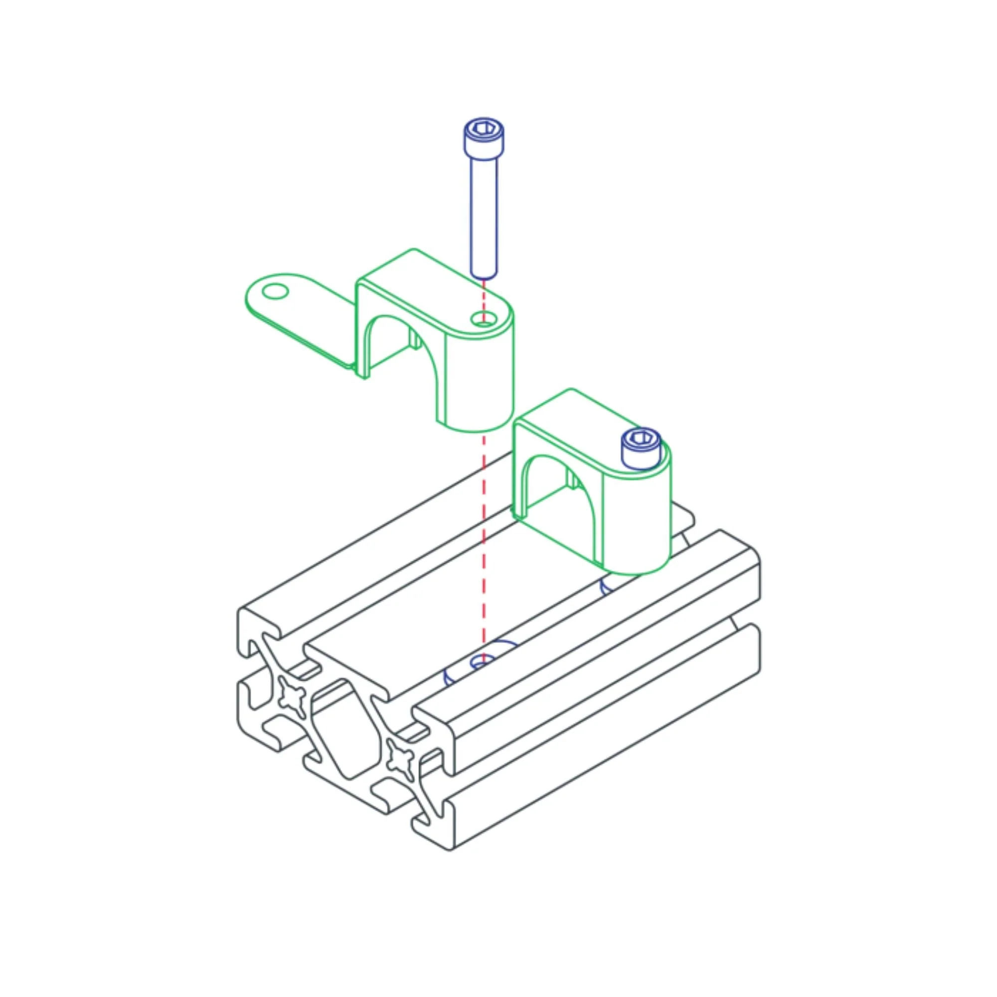 80/20 | 10 & 15 Series Single Cable & Tube Clamp | 2500 - Image 2