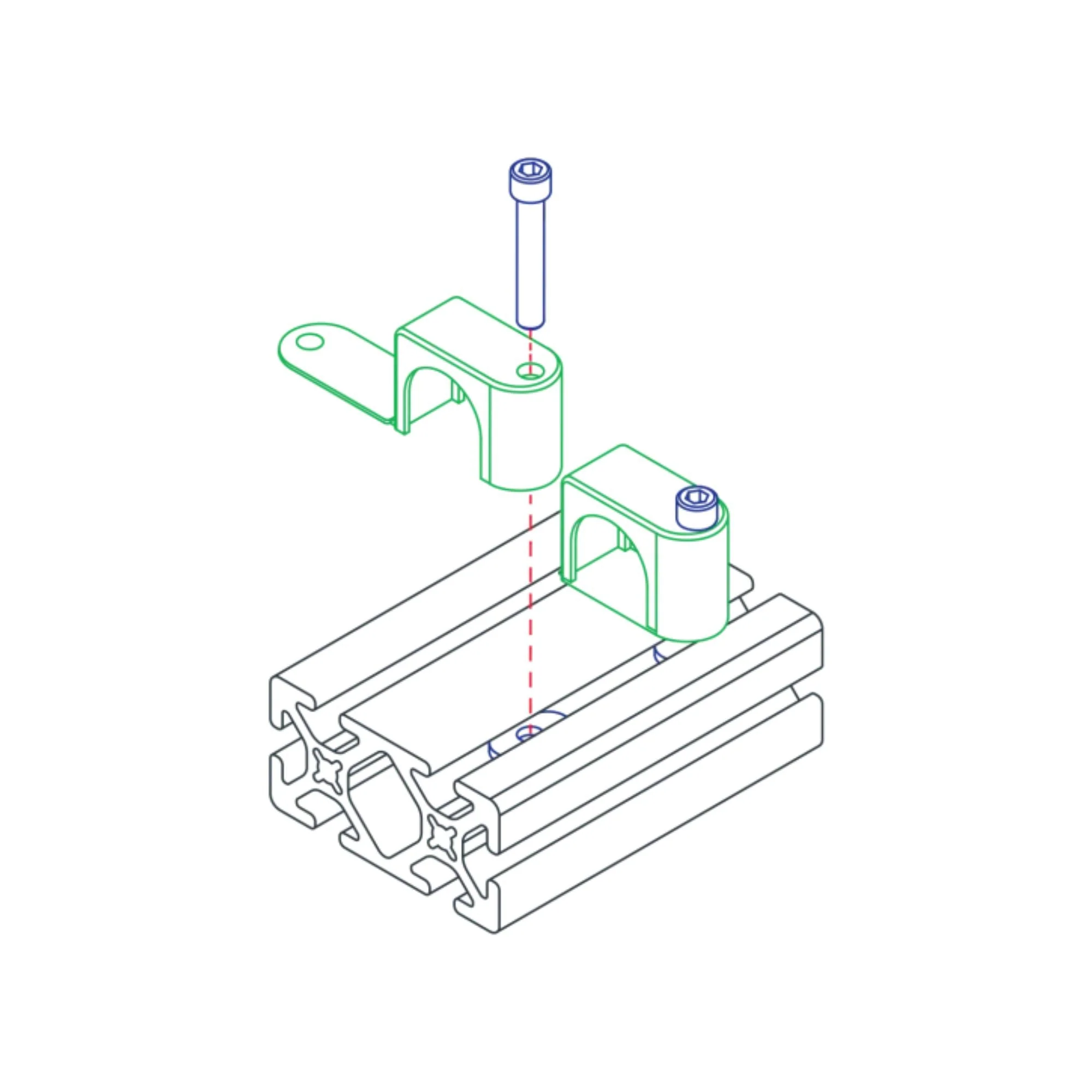 80/20 | 10 & 15 Series Single Cable & Tube Clamp | 2502 - Image 3