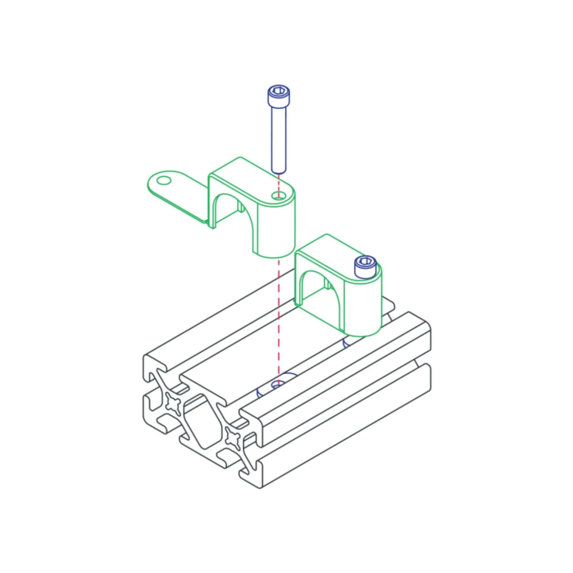 80/20 | 10 & 15 Series Single Cable & Tube Clamp | 2503 - Image 2