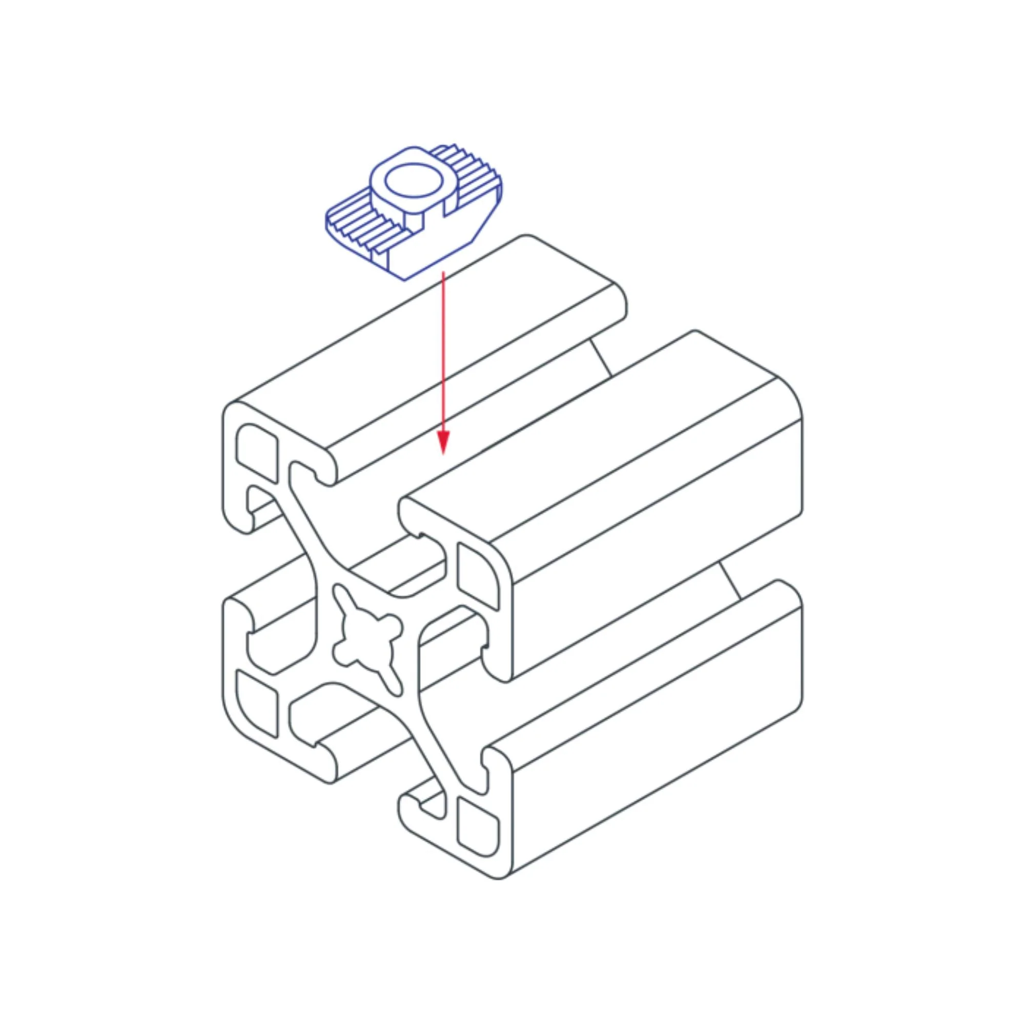 80/20 | 10 & 25 Series M4 Standard Drop-in T-Nut | 14164 - Image 2