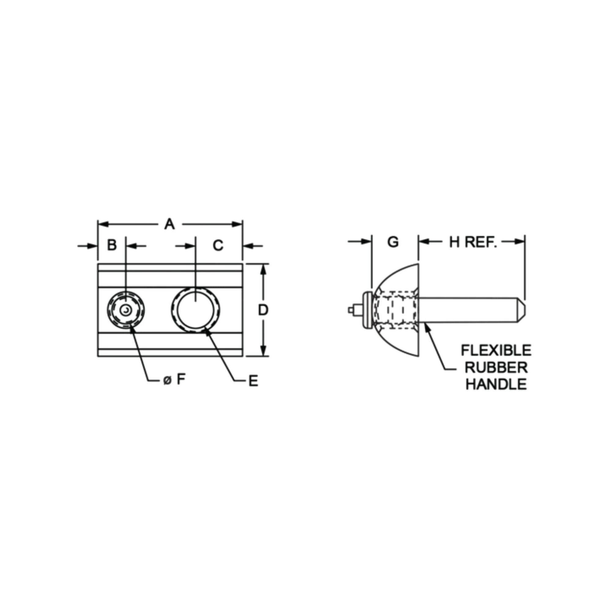 80/20 | 10 Series 10-32 Roll-In T-Nut with Flex Handle | 3375 - Image 2