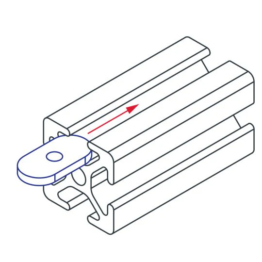 80/20 | 10 Series 10-32 Slide-in Economy T-Nut - Centered Thread | 3276 - Image 2