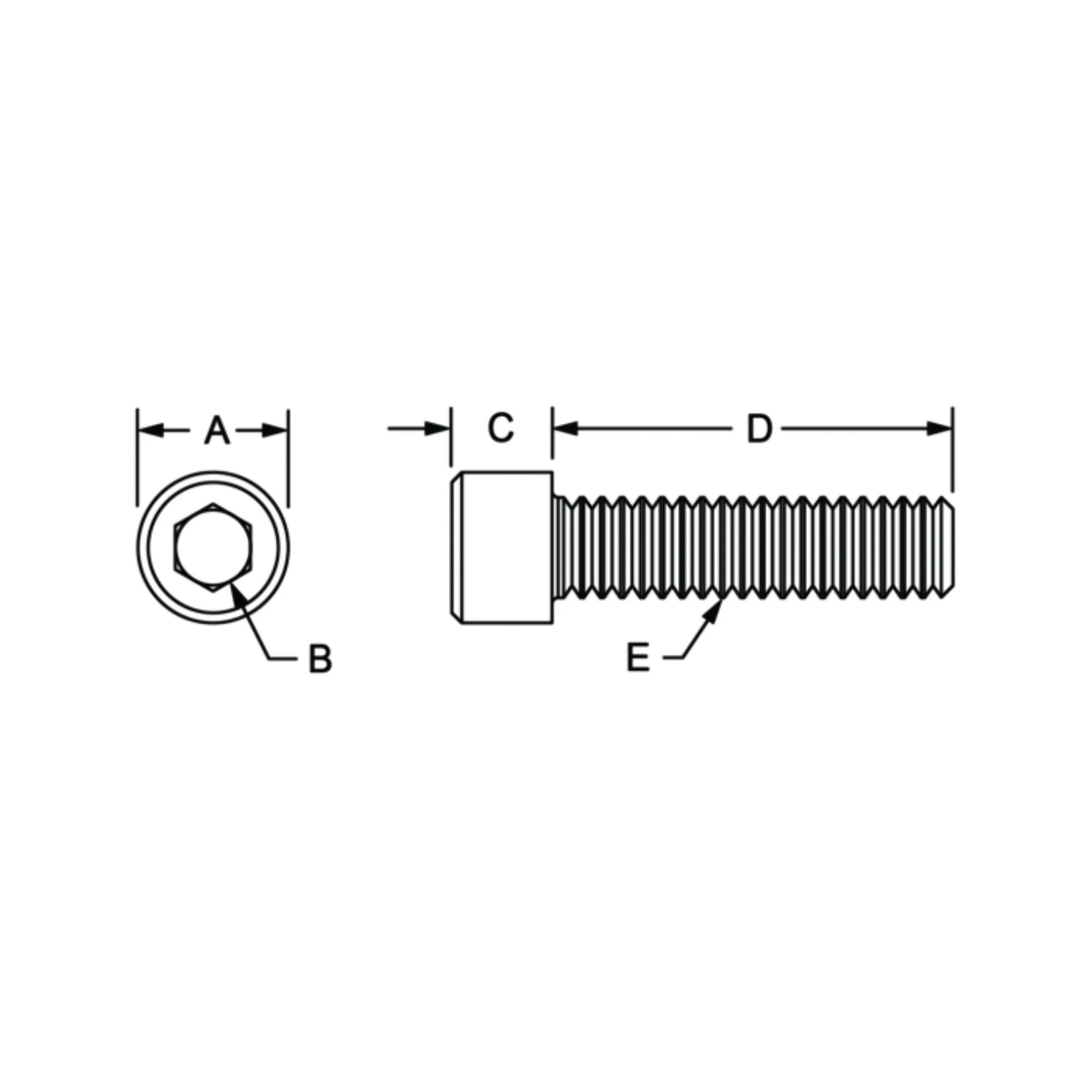 80/20 | 10 & 15 Series 10-32 x .625 in Socket Head Cap Screw (SHCS) | 3052 - Image 2