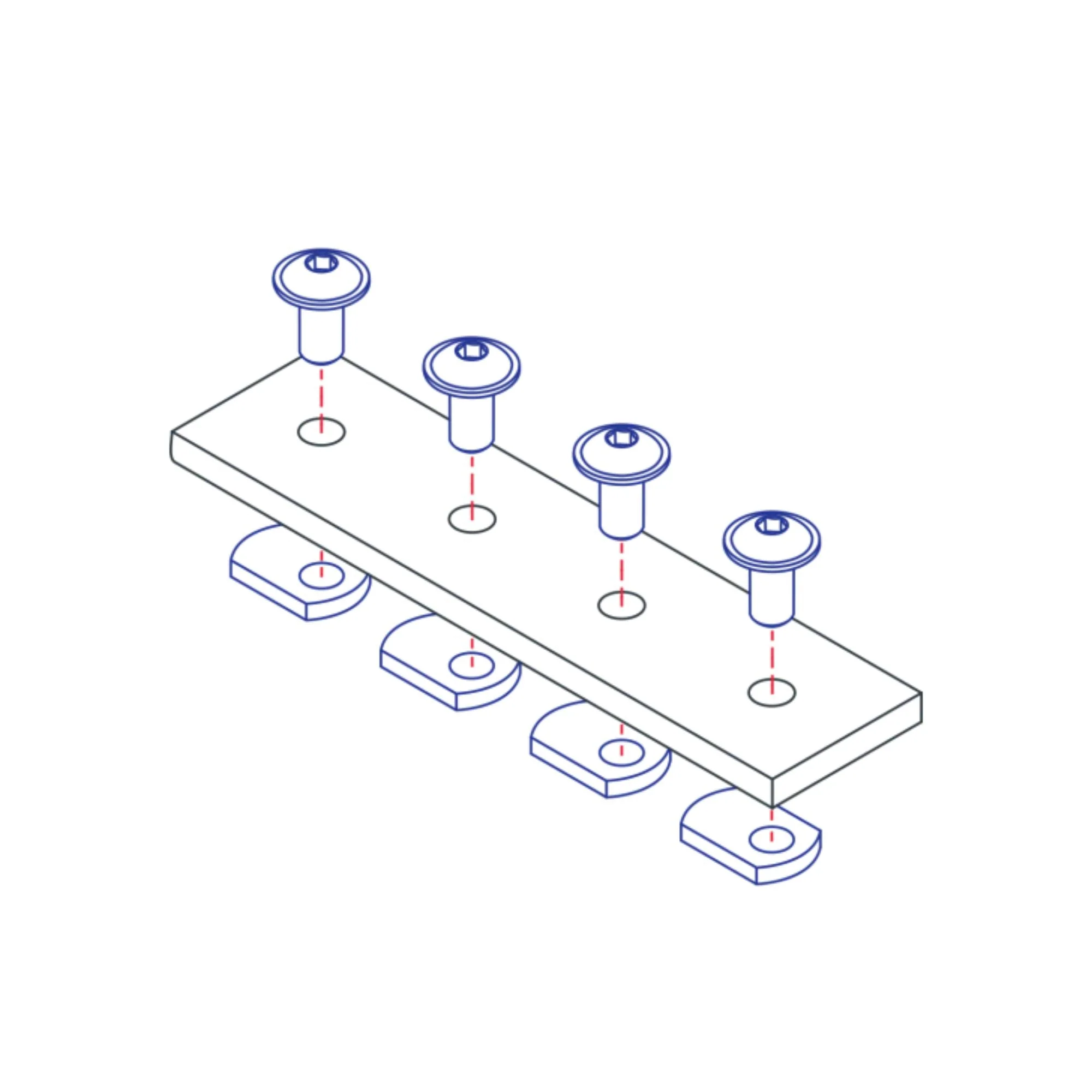 80/20 | 10 Series 4 Hole Joining Strip | 4117 - Image 2