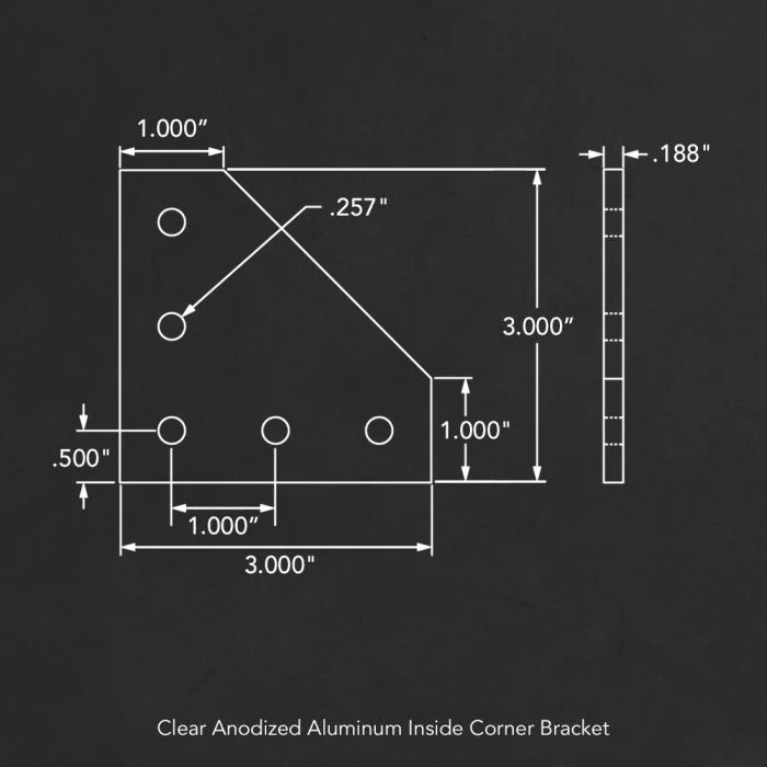 80/20 | 10 Series 5 Hole - 90 Degree Angled Flat Plate | 4151 - Image 4