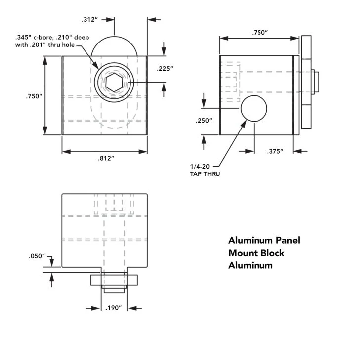 80/20 | 10 Series Aluminum Panel Mount Block | 2910 - Image 2