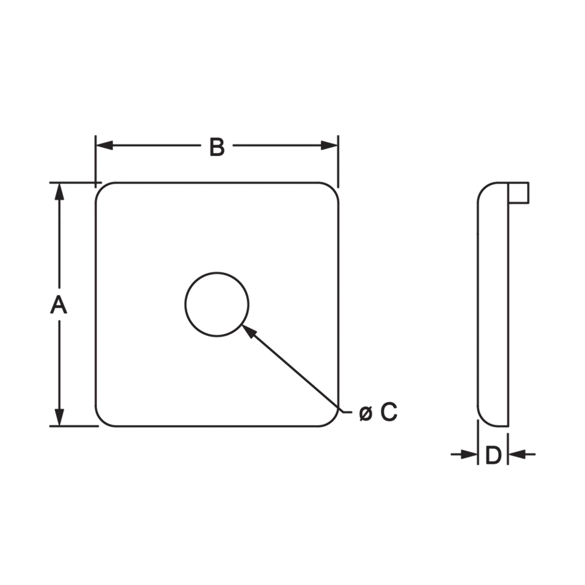 80/20 | 10 Series End Cap with Push-In Fastener | 2028-PLAIN - Image 2