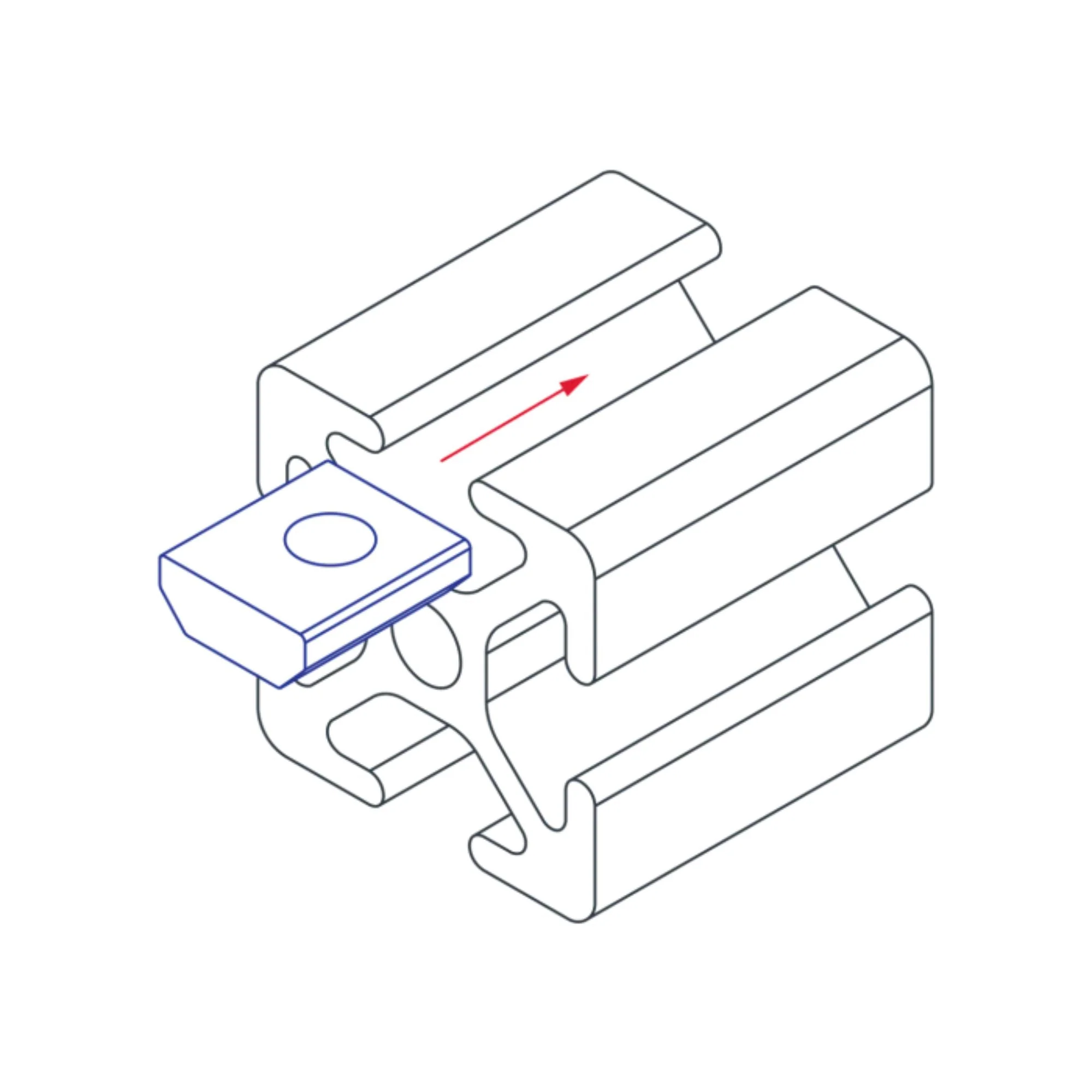 80/20 | 10 Series M5 Standard Slide-in T-Nut | 3871 - Image 3