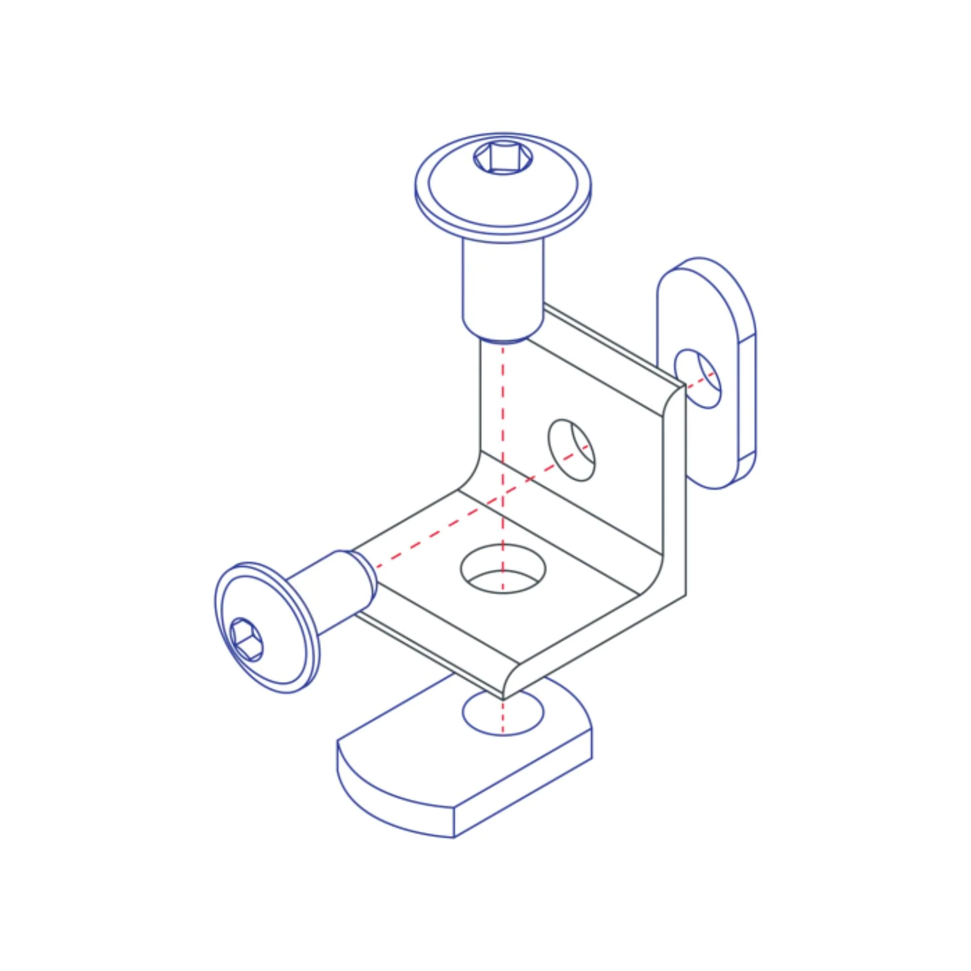 80/20 | 10 & 15 Series 2 Hole - Lite Transition Inside Corner Bracket | 4509 - Image 3