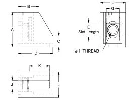80/20 | 15, 30, 40, & 45 Series Lite Panel Mount Block | 12050 - Image 2