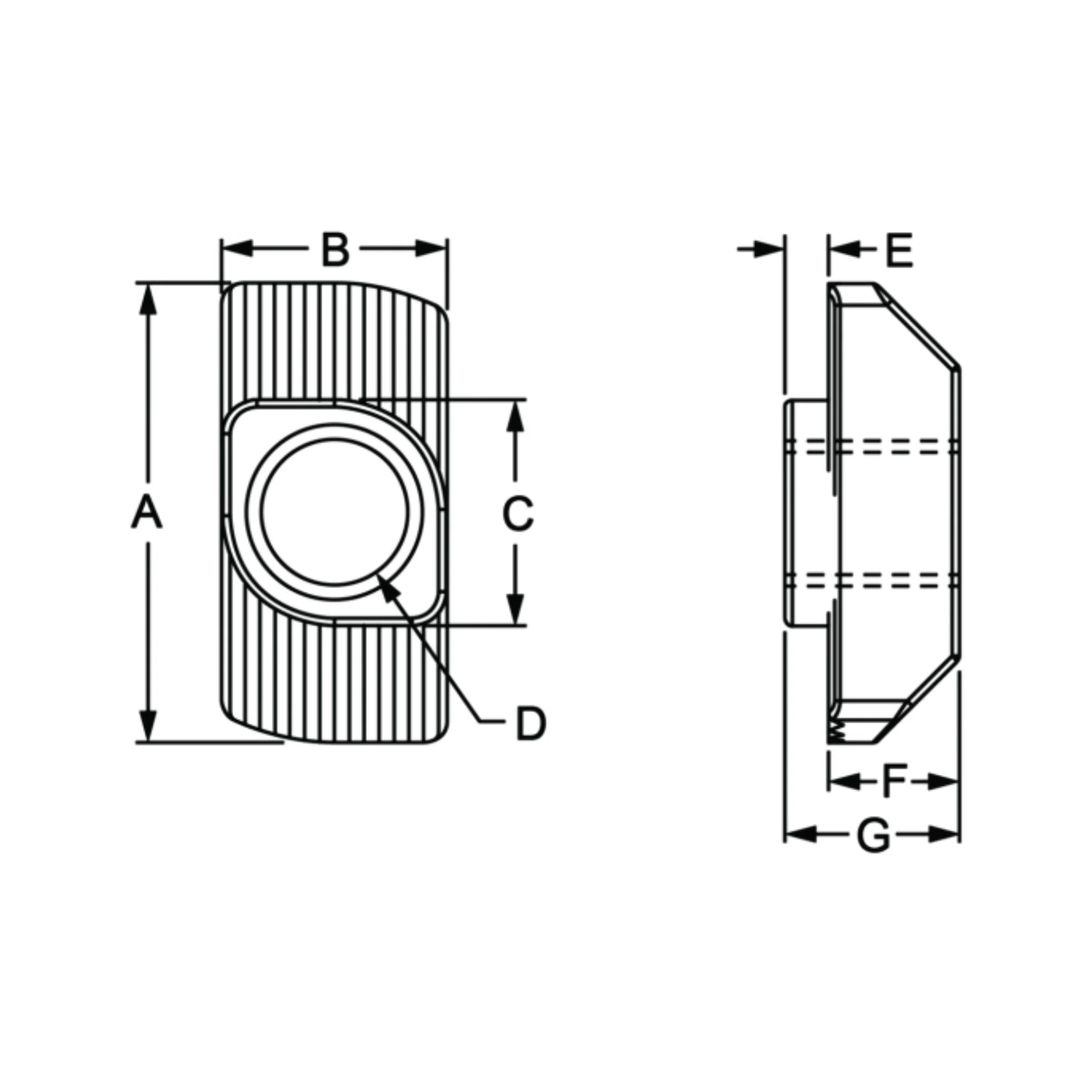 80/20 | 15 & 40 Series 1/4-20 Standard Drop-in T-Nut | 3933 - Image 2