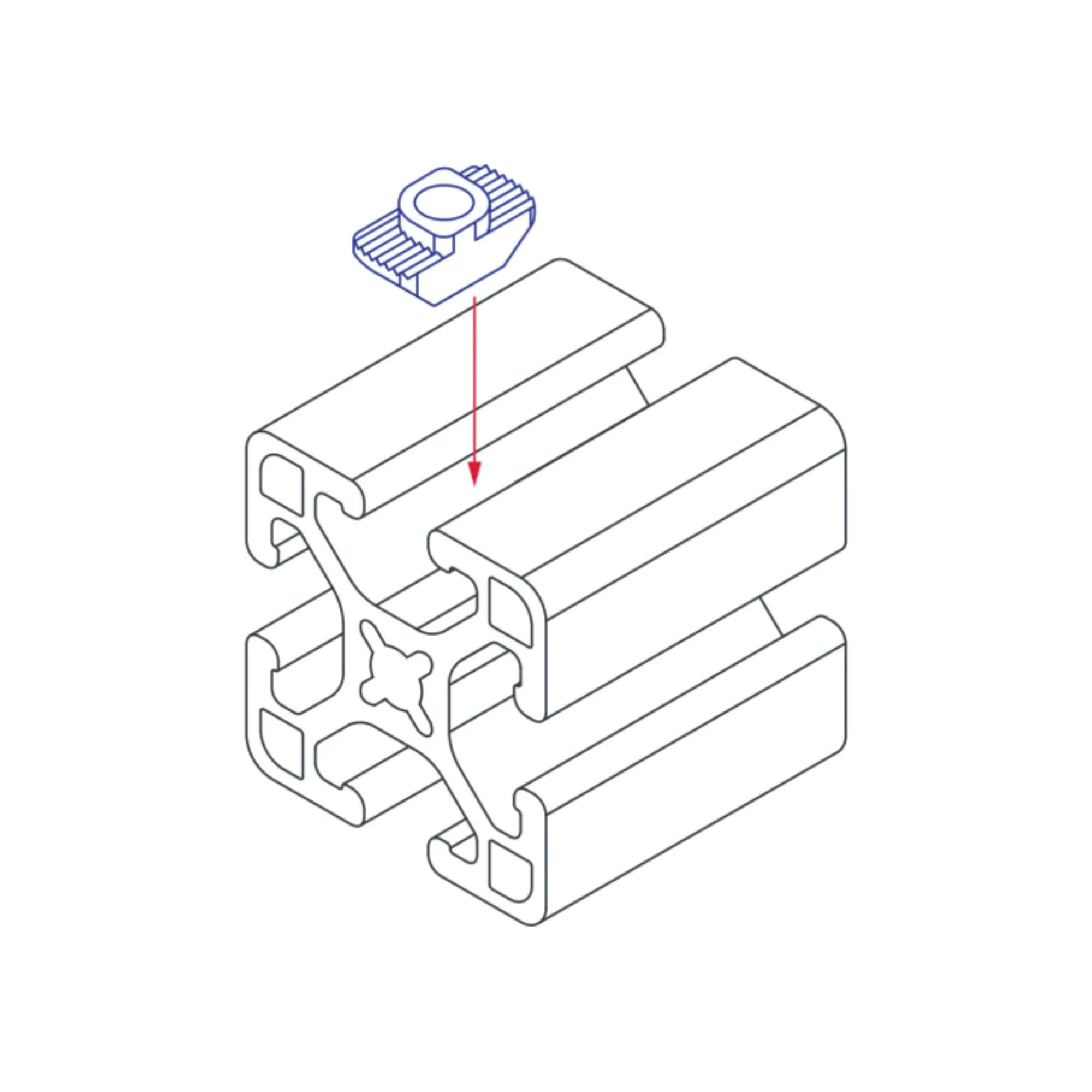 80/20 | 15 & 40 Series 1/4-20 Standard Drop-in T-Nut | 3933 - Image 3