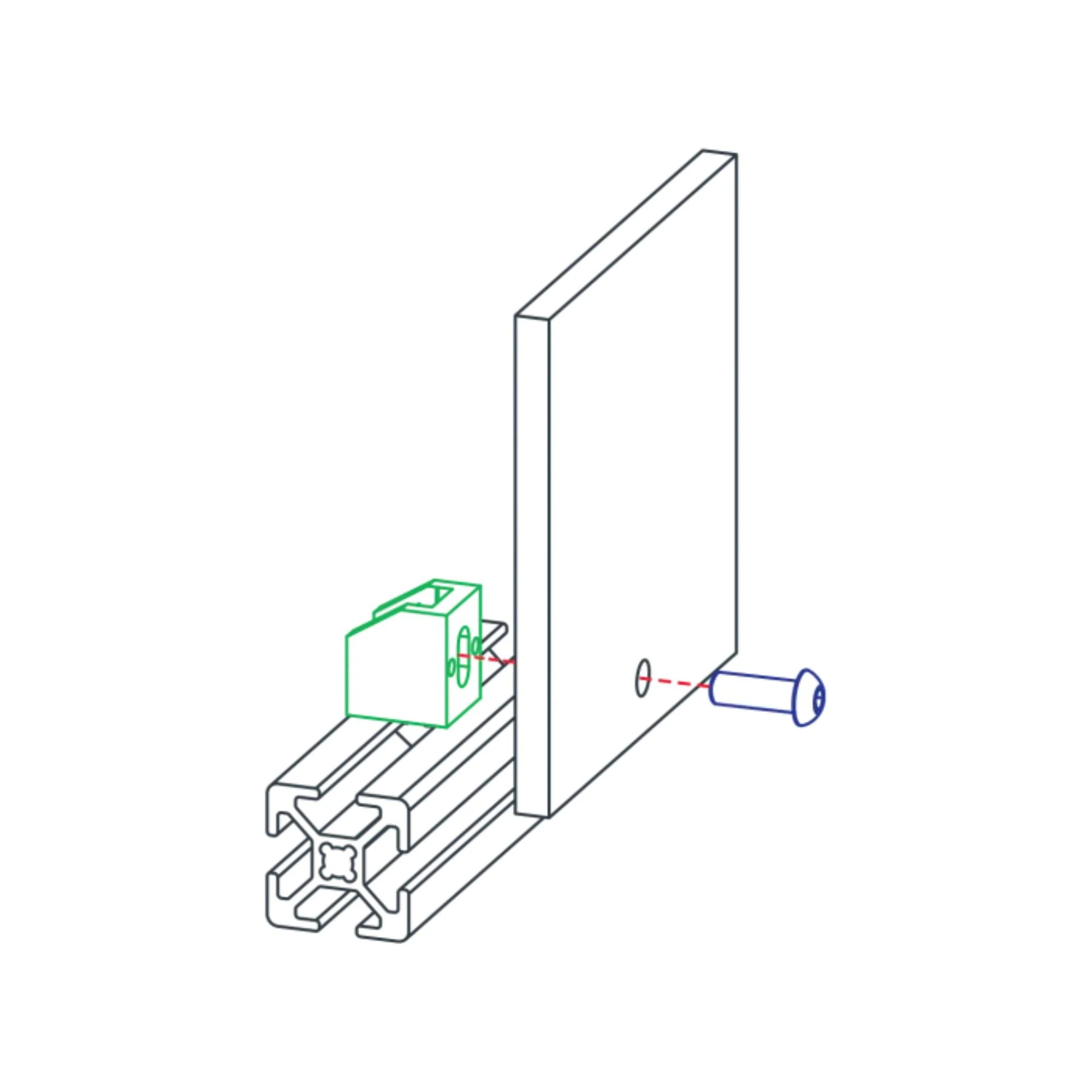 80/20 | 15 & 40 Series Drop-in Lite Panel Mount Block | 14186 - Image 3