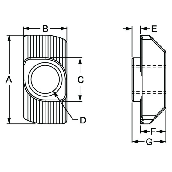 80/20 | 15 & 40 Series M6 Standard Drop-in T-Nut | 13119 - Image 2