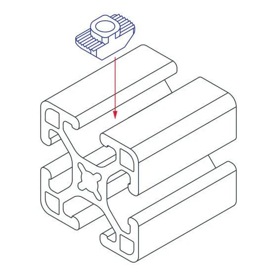 80/20 | 15 & 40 Series M6 Standard Drop-in T-Nut | 13119 - Image 4