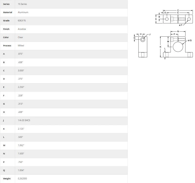 80/20 | 15 Series 1 in Narrow Horizontal Stanchion Base | 5870 - Image 3