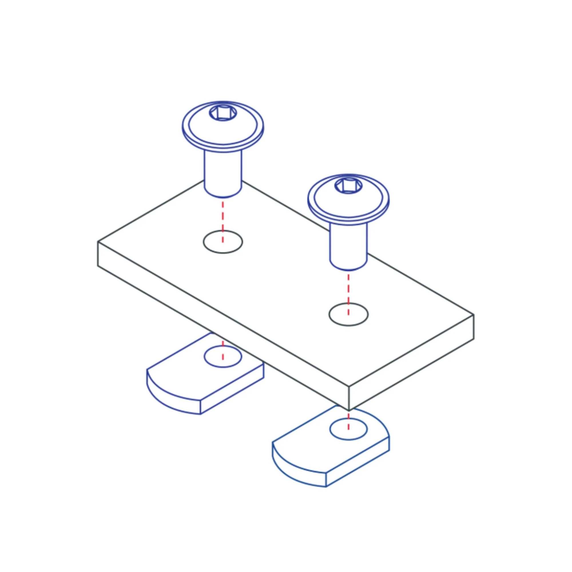 80/20 | 15 Series 2 Hole - Straight Flat Plate | 4307 - Image 3