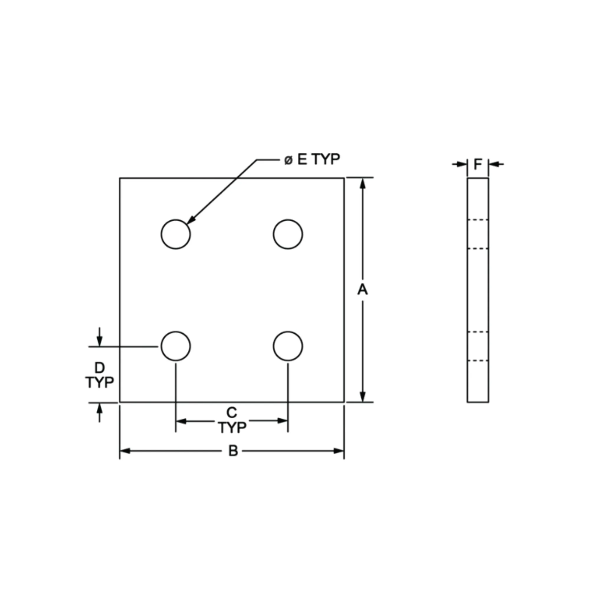 80/20 | 15 Series 4 Hole Joining Plate | 4367 - Image 3
