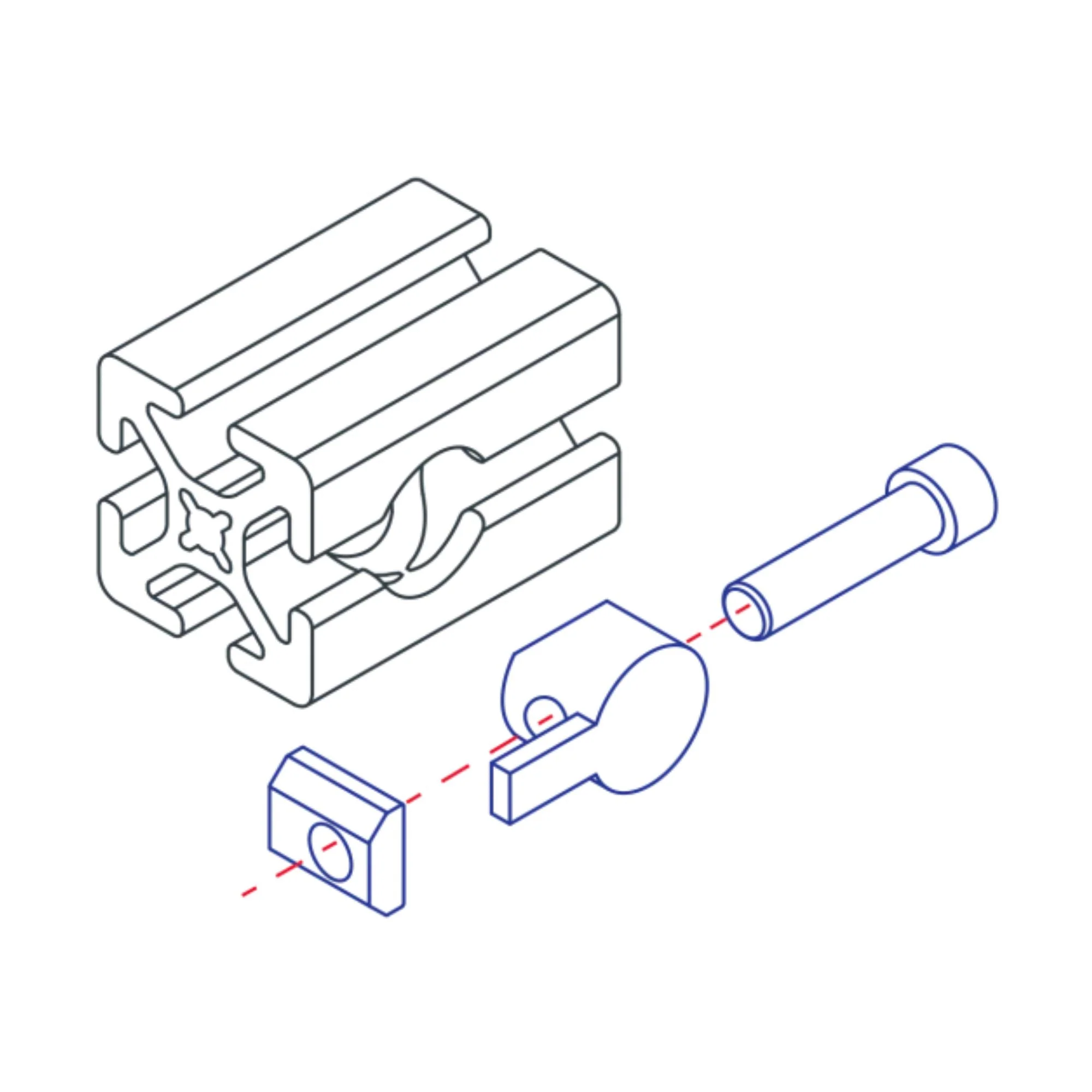 80/20 | 15 Series 5/16-18 Standard Anchor Fastener Assembly | 3373 - Image 3