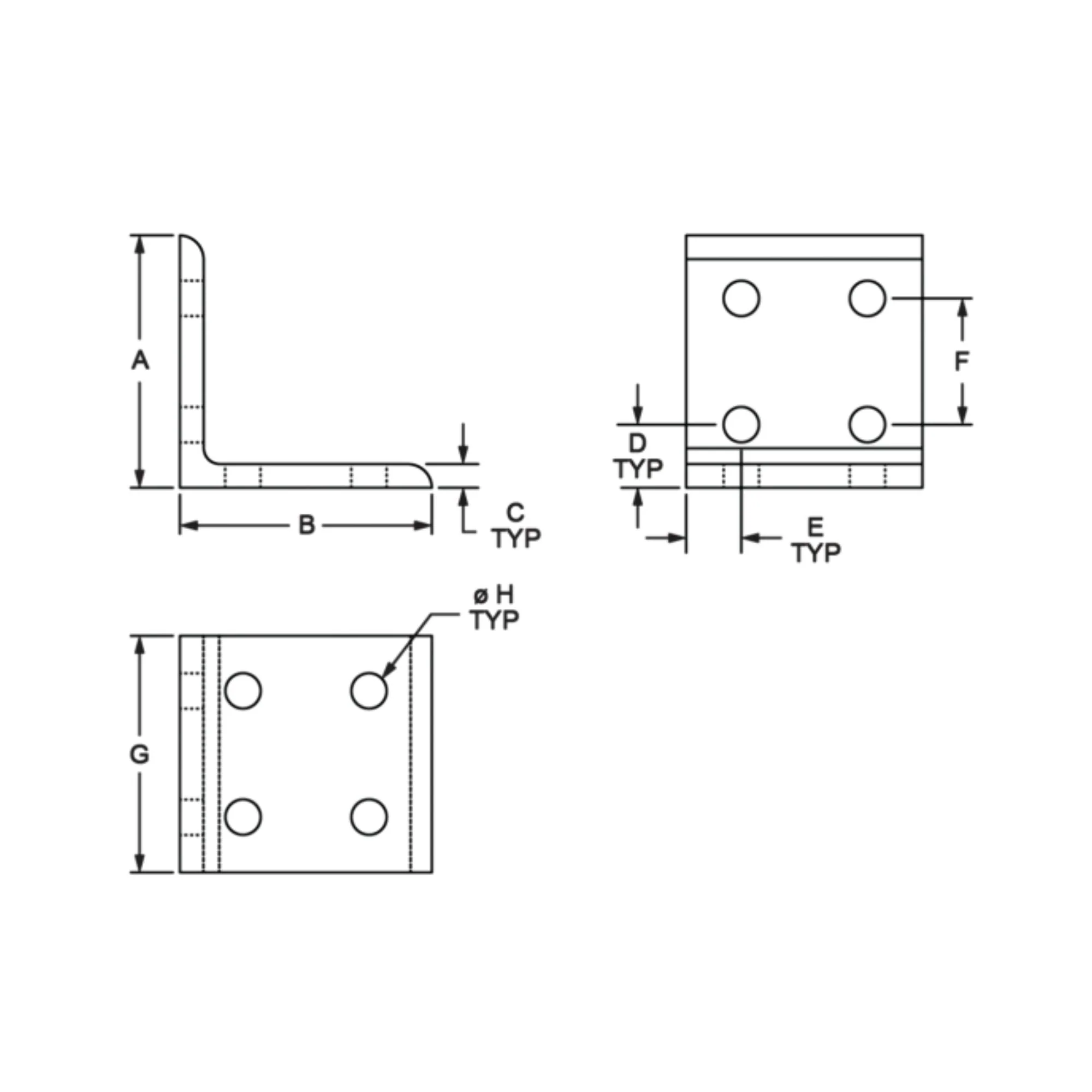 80/20 | 15 Series 8 Hole - Inside Corner Bracket | 4304 - Image 2