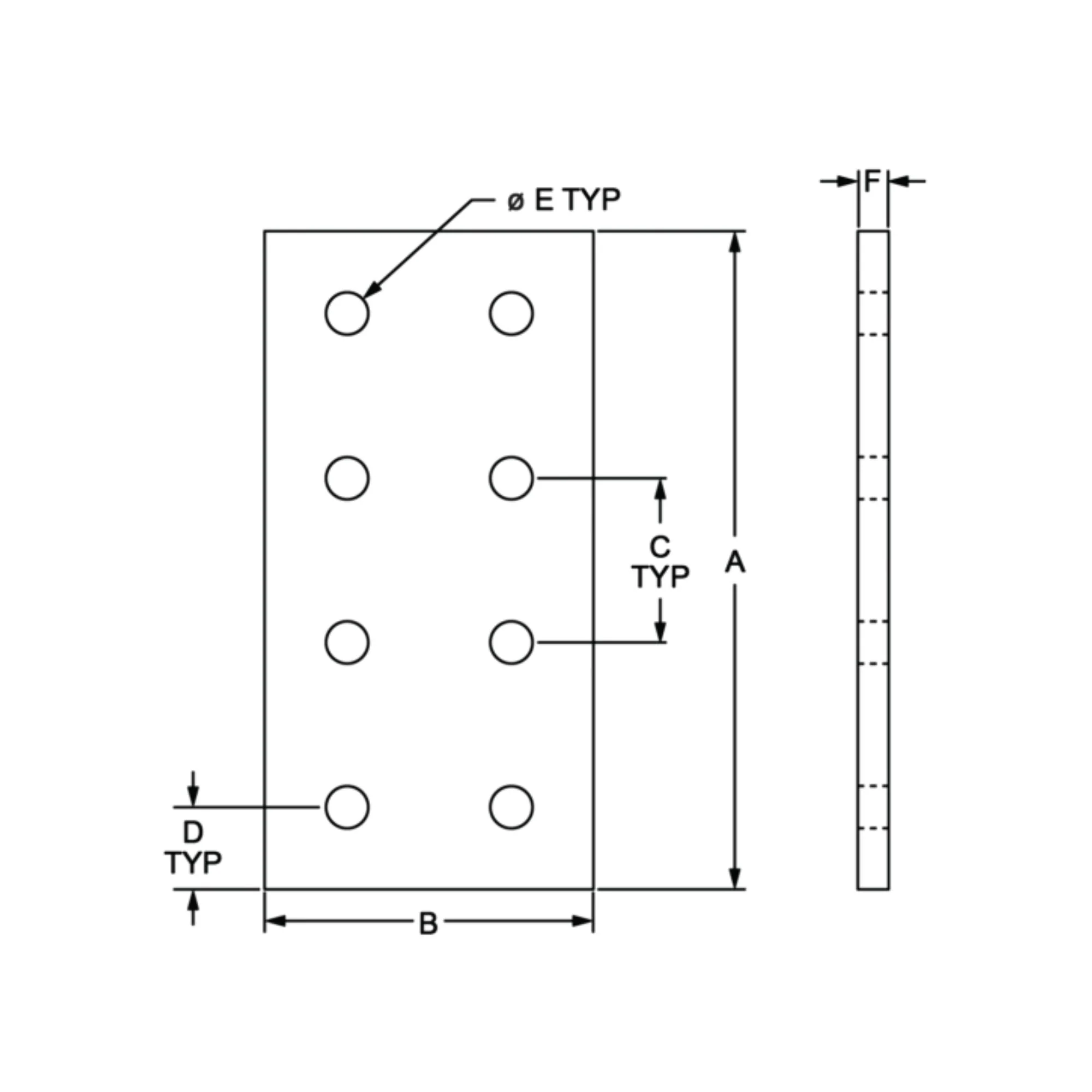 80/20 | 15 Series 8 Hole Joining Plate | 4365 - Image 3
