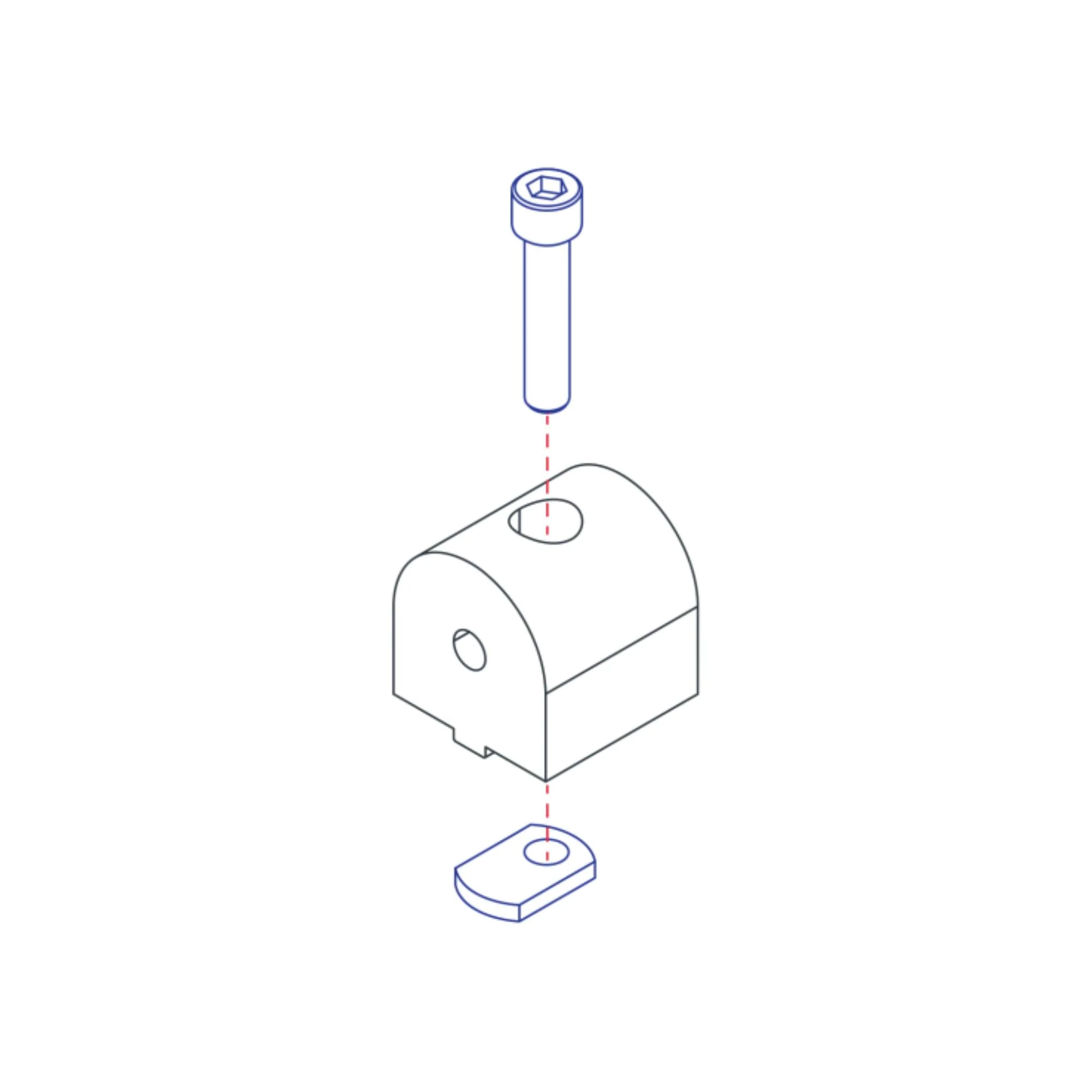 80/20 | 15 Series 90 Degree Structural Pivot Nub | 4388 - Image 3