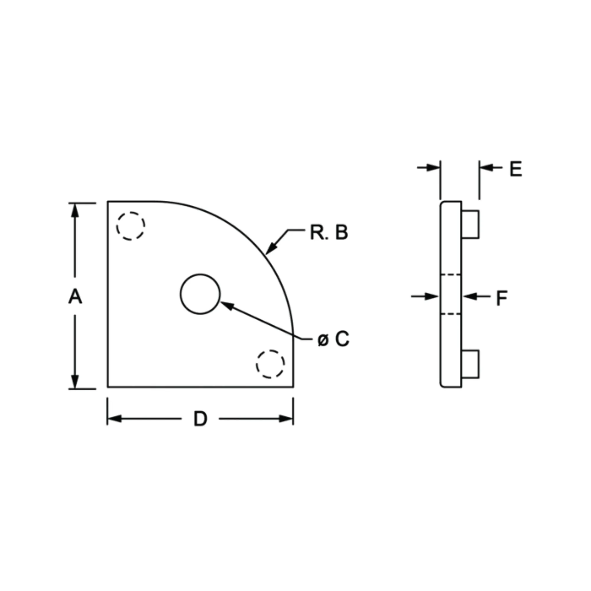 80/20 | 15 Series End Cap with Push-In Fastener | 2035-PLAIN - Image 2