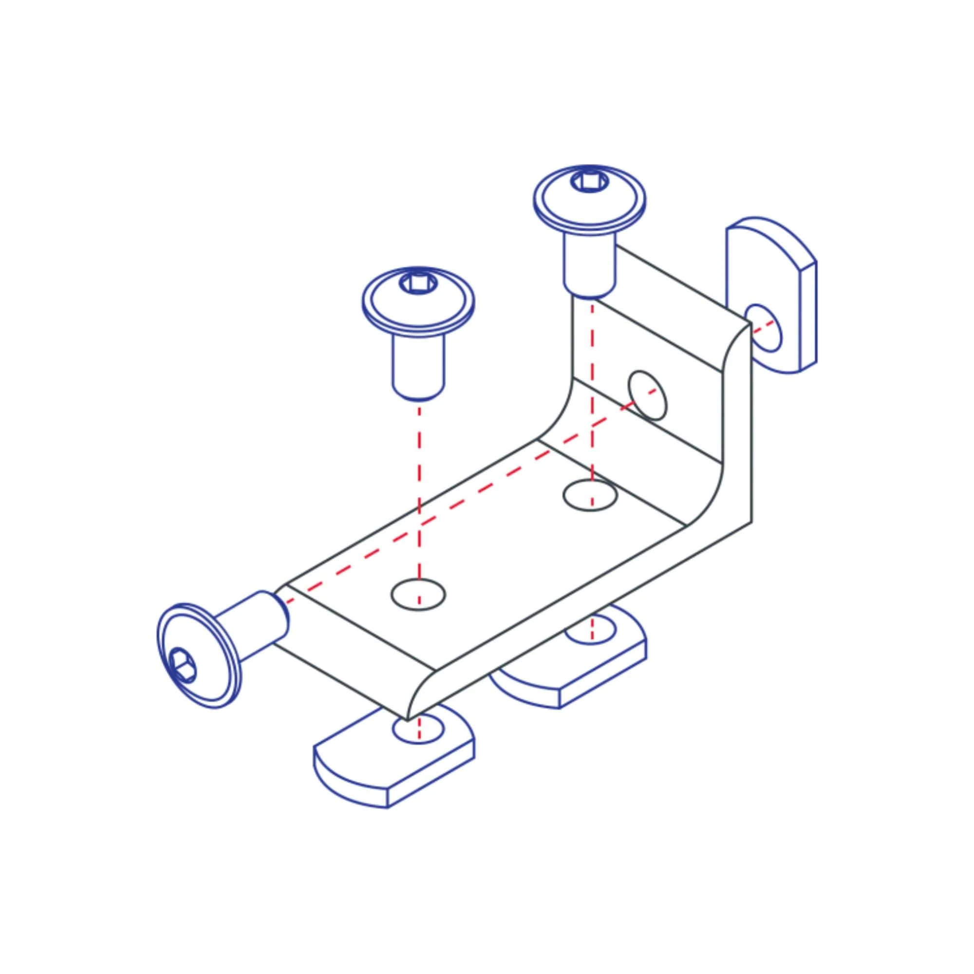 80/20 | 15 Series & Ready Tube 3 Hole - Inside Corner Bracket | 4376 - Image 3