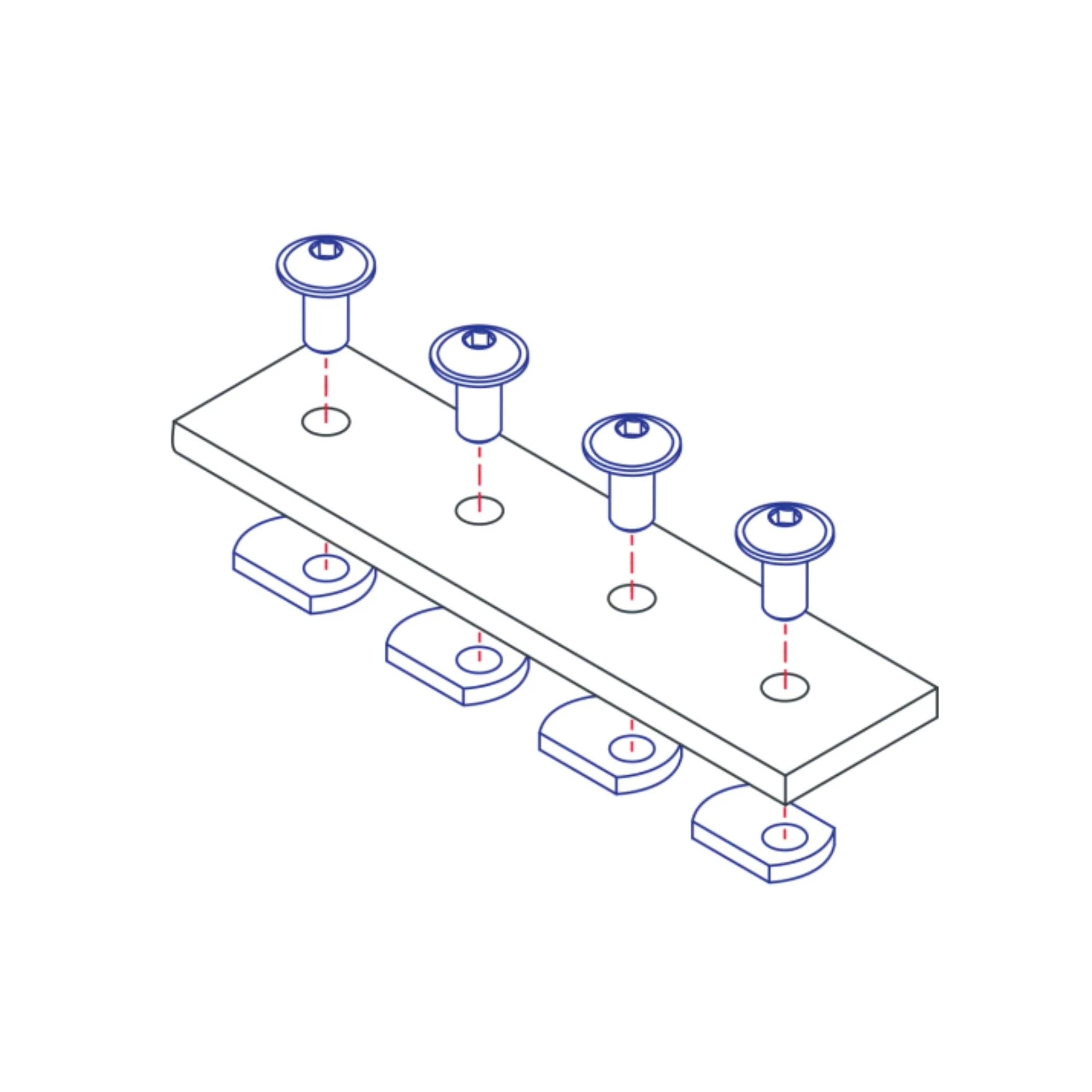 80/20 | 15 Series & Ready Tube 4 Hole - Straight Flat Plate | 4305 - Image 2