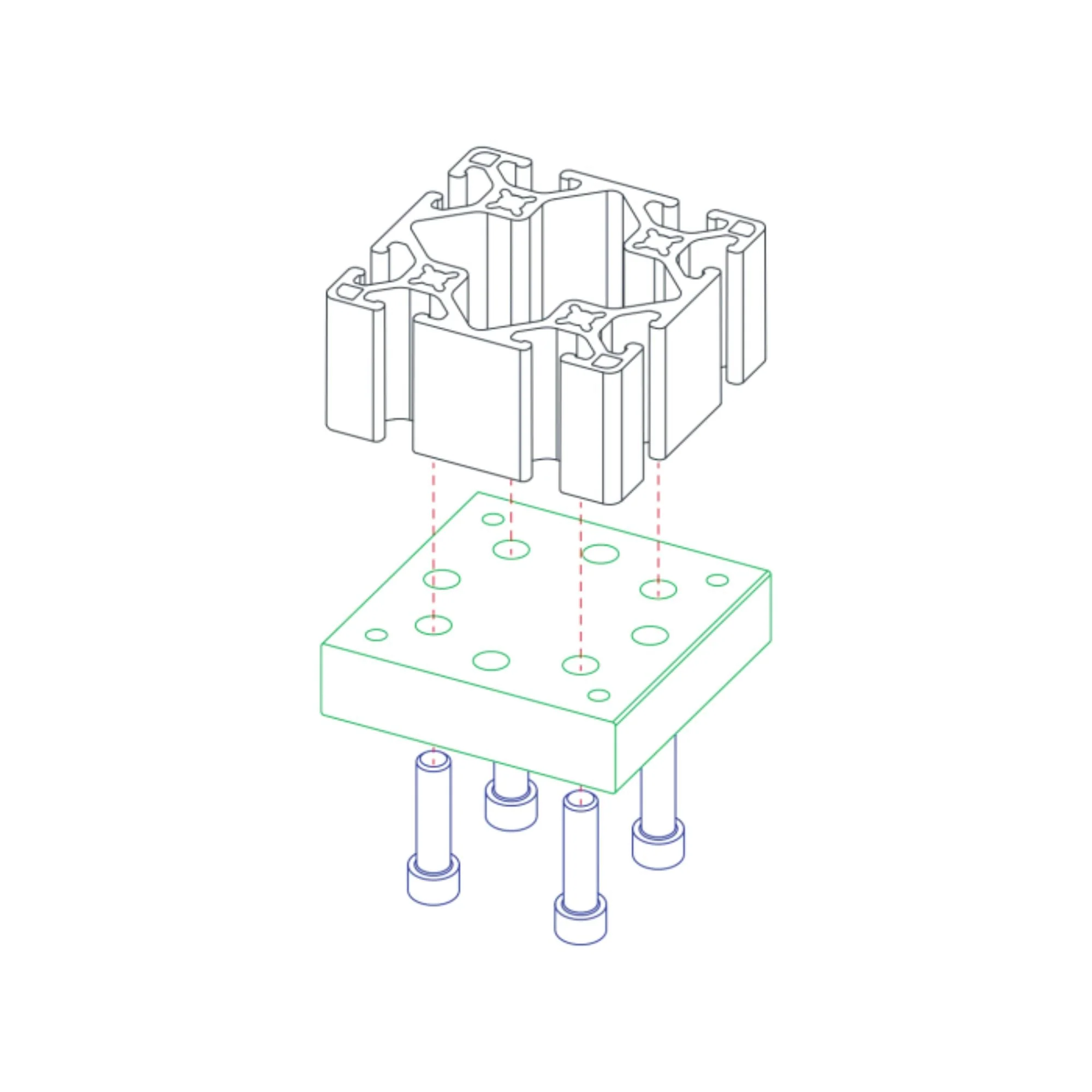 80/20 | 15 Series Base Plate for 2715 | 2408 - Image 3
