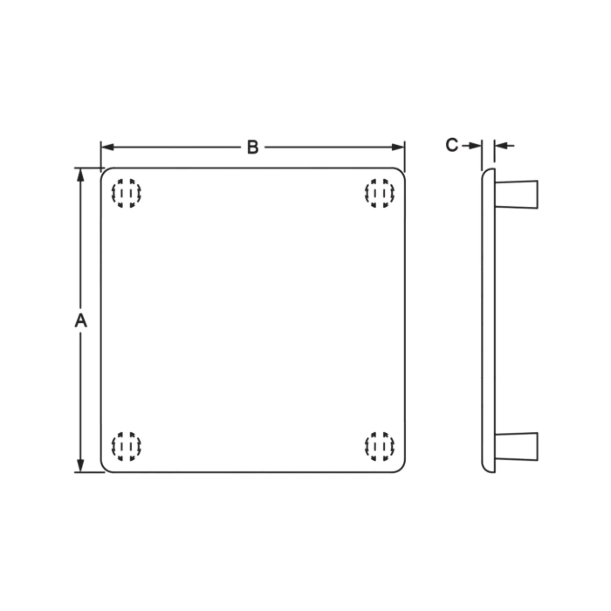 80/20 | 20 Series End Cap with Molded Push-In Stem | 12307 - Image 2