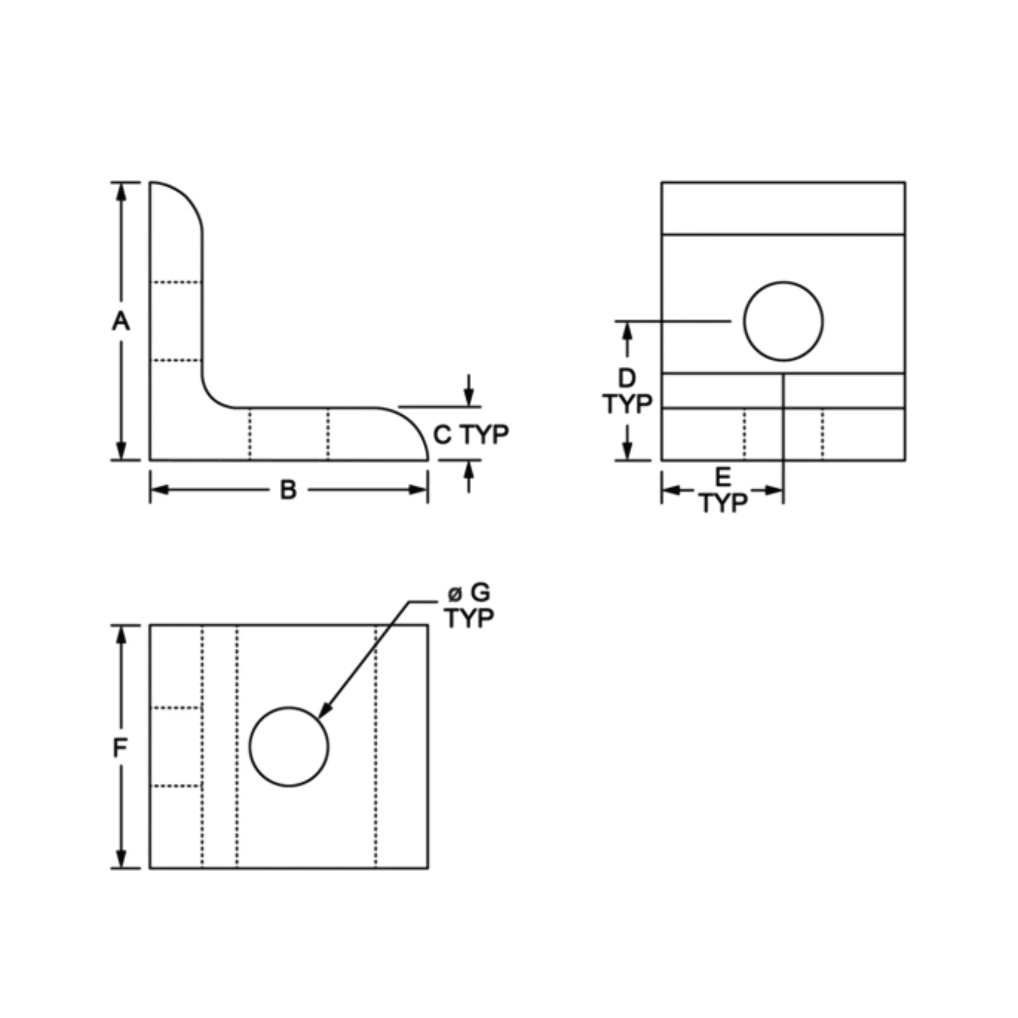 80/20 | 25 Series Inside Corner Bracket | 25-4119 - Image 3