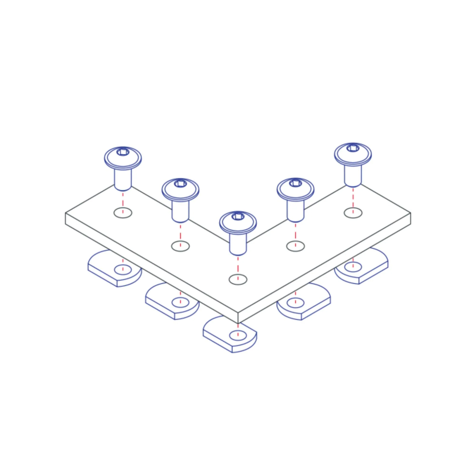 80/20 | 25 Series 5 Hole L Flat Plate | 25-4081 - Image 2