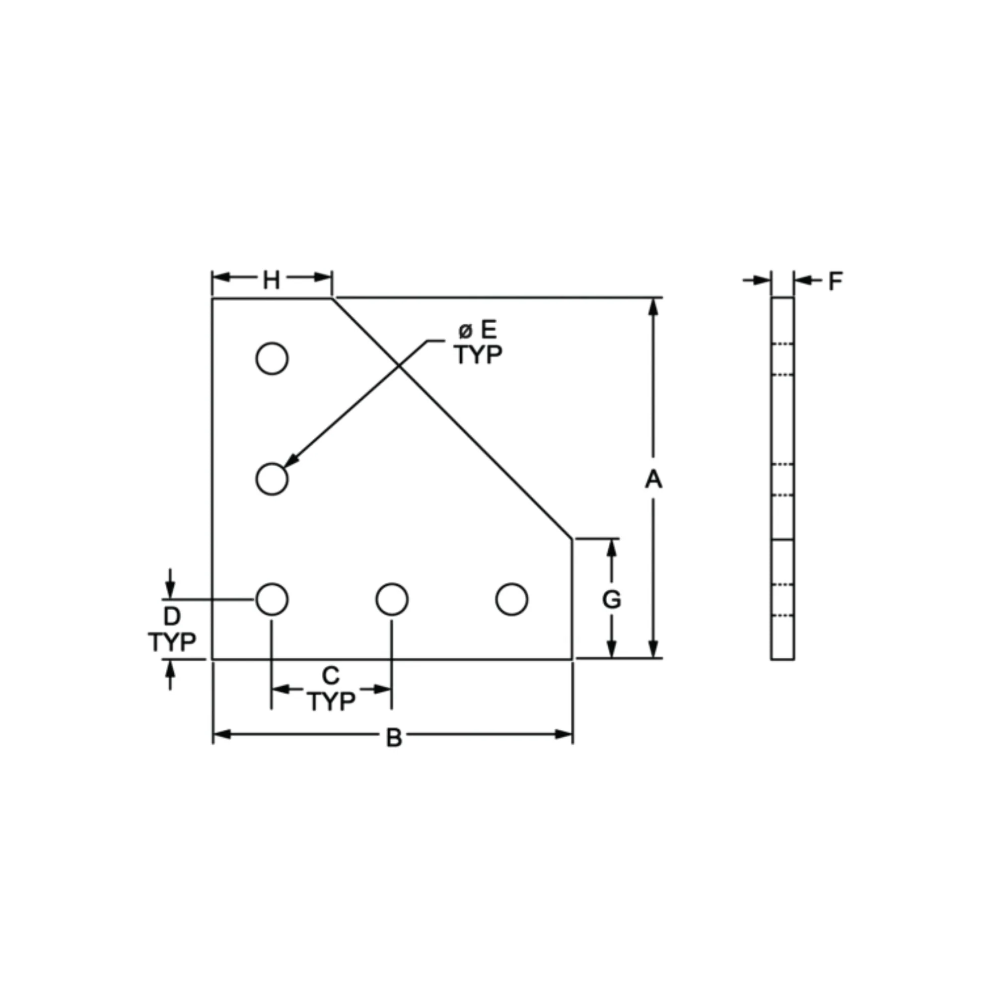 80/20 | 25 Series 90 Degree Joining Plate | 25-4151 - Image 3