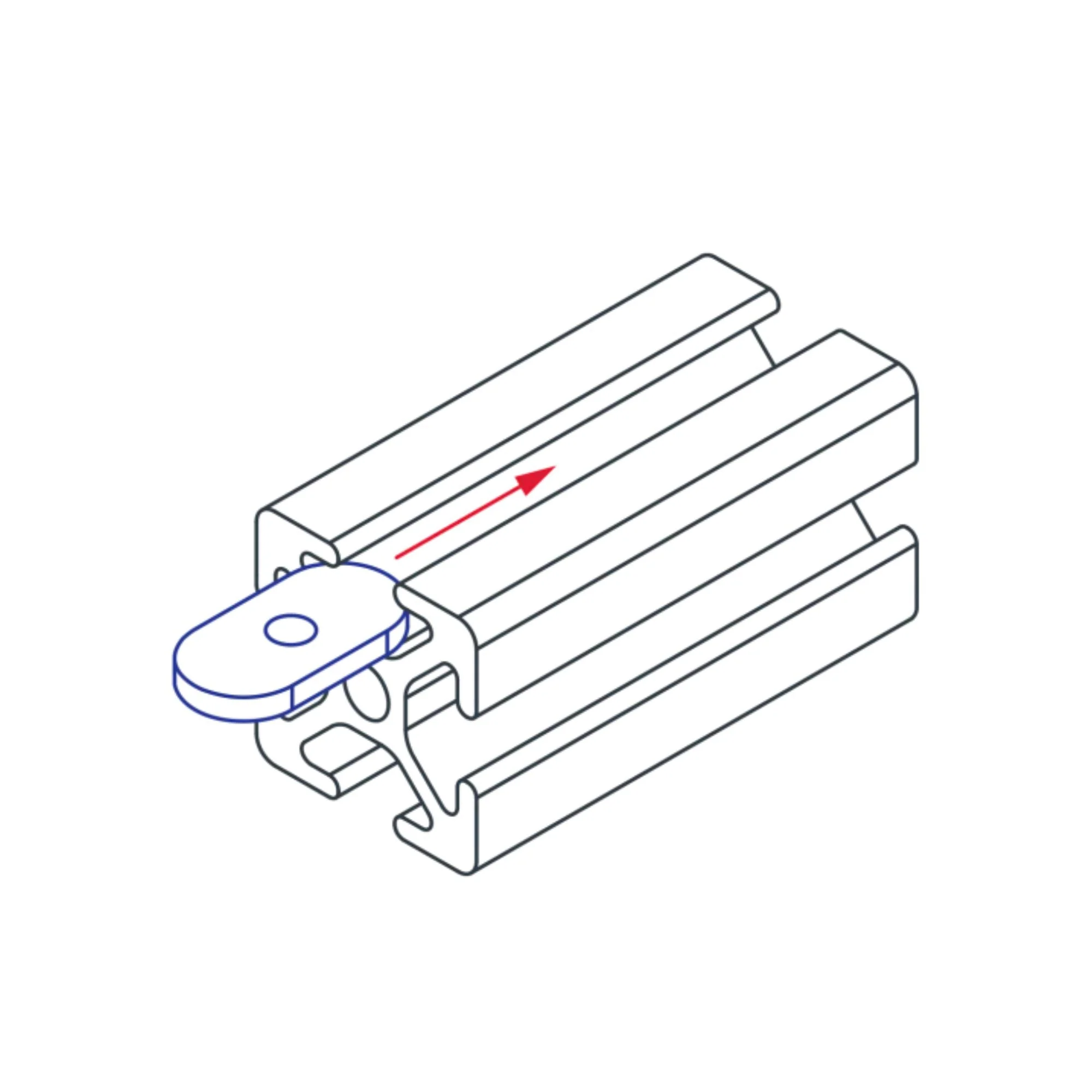 80/20 | 25 Series M6 x 1.0 Econ T-Nut | 25-1961 - Image 3