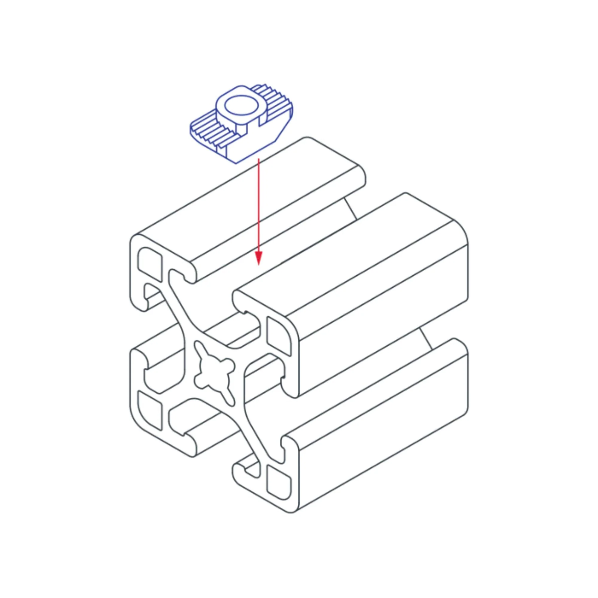 80/20 | 30 Series 1/4-20 Standard Drop-in T-Nut | 13111 - Image 3