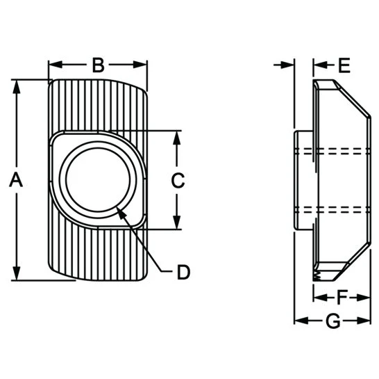 80/20 | 30 Series M6 Standard Drop-in T-Nut | 13117 - Image 2