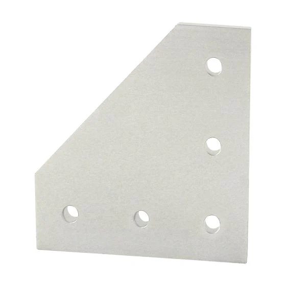 80/20 | 40 Series 5 Hole - 90 Degree Angled Flat Plate | 40-4351