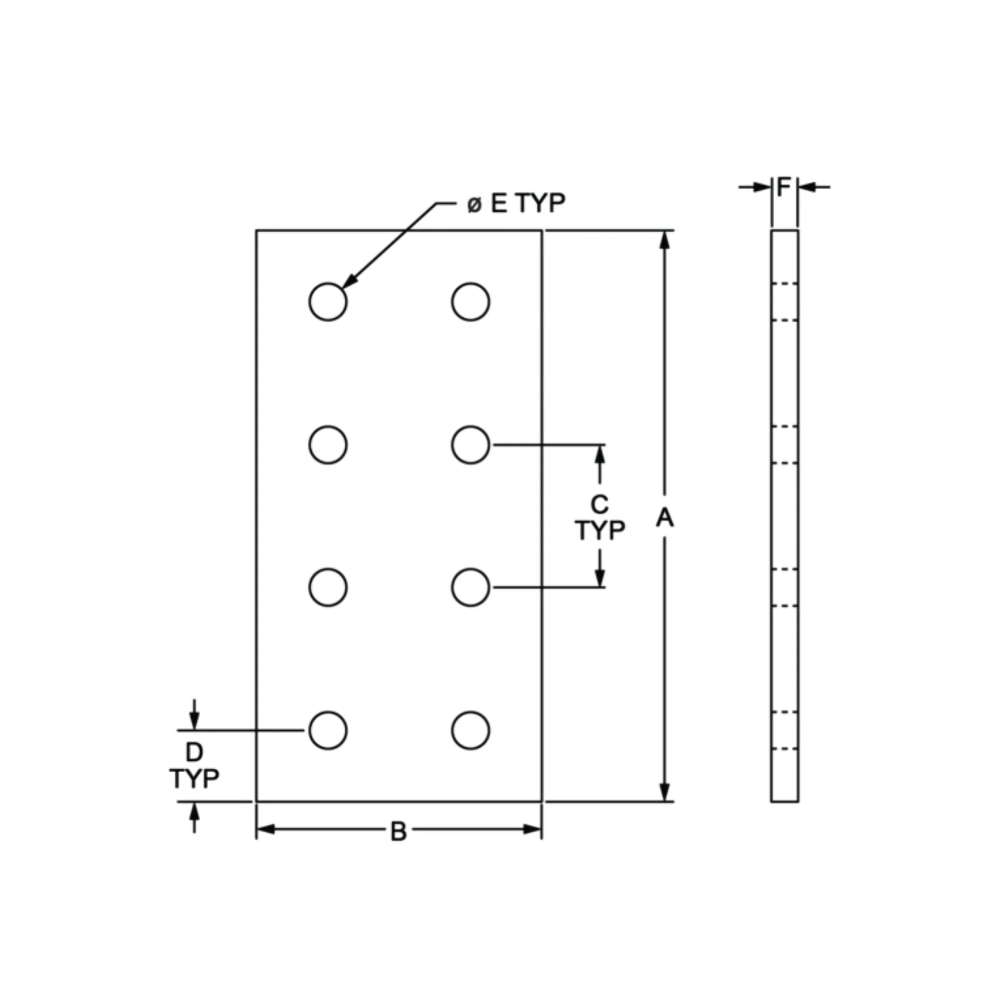 80/20 | 40 Series 8 Hole Joining Plate | 40-4365 - Image 3