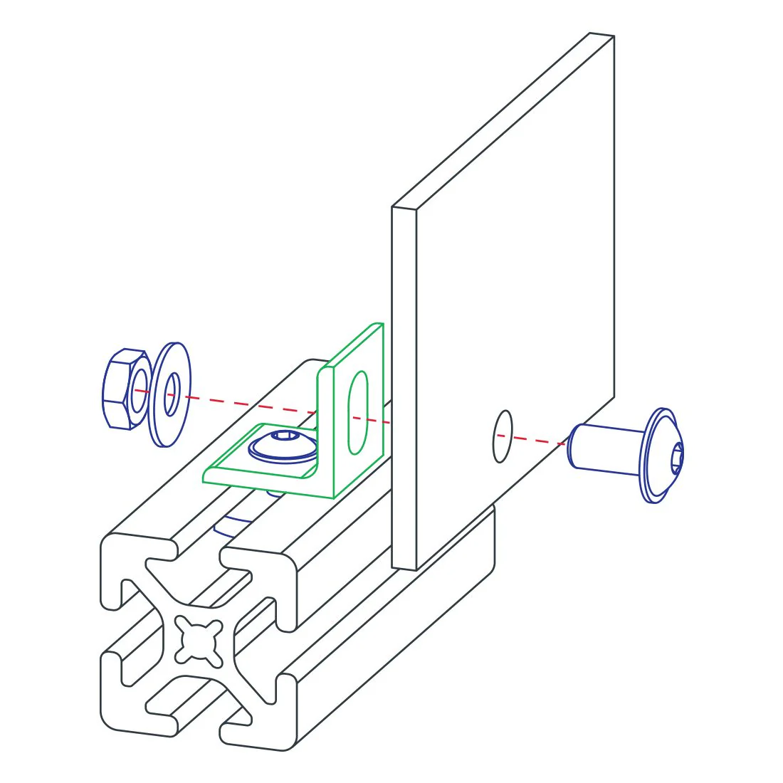 80/20 | 40 Series Panel Mount Bracket | 40-2430 - Image 3